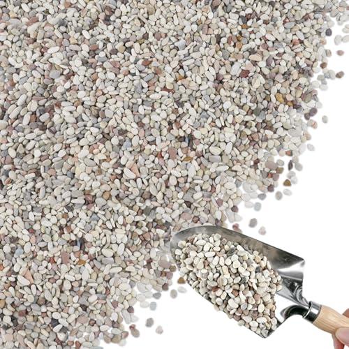 Image of 18lb Succulent and Cactus Gravel Pebbles, 1 /5 Inch Mixed Color Natural Rocks for Fish Tank, Indoor Plants, Aquarium, Vases, Landscaping