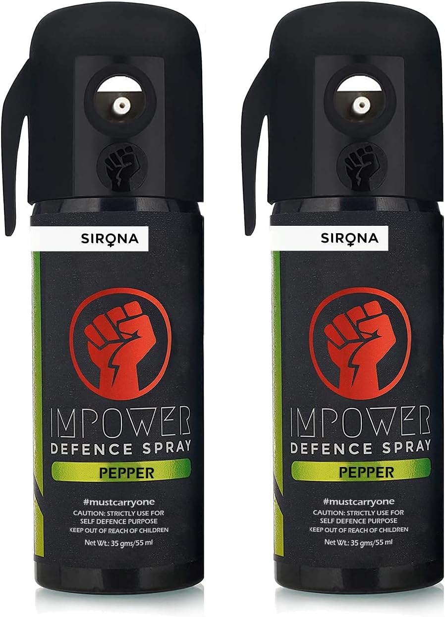 IMPOWER Self Defence Pepper Spray for Woman Safety - 55 ML (Pack of 2)