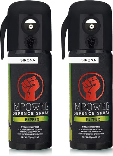 IMPOWER Self Defence Pepper Spray for Woman Safety - 55 ML (Pack of 2)