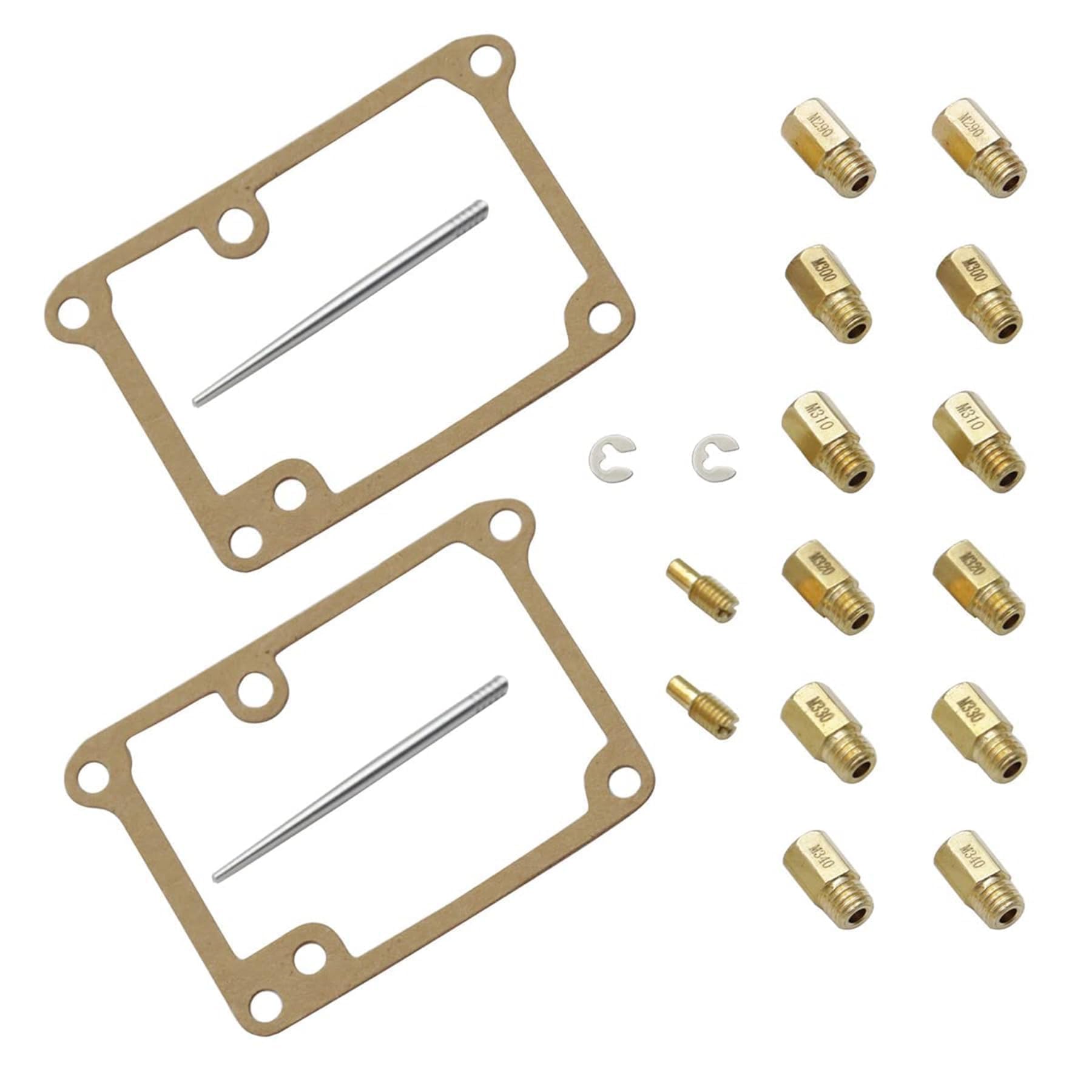 2 sets 12 Main Jets with 2 Pilotand 2 Needles and 2 Full Jet Kit,Fit For Yamaha Banshee 1987 1988 1989 1990 1991 1992 1993 1994 1995 1996 1997 1998 1999 2000 2001 2002 2003 2004 2005 2006