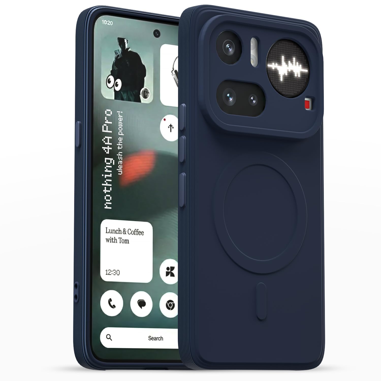 Hupshy PU Leather Hard Back Case for Nothing Phone 4a Pro 5G| Slim
