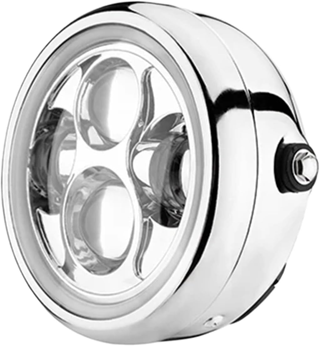 6.5" LED Motorcycle Headlight Head Lamp light Bulb Compatible With Harle Sportster Bobber Cafe Racer YAMA H Light(1 pcs Left side)