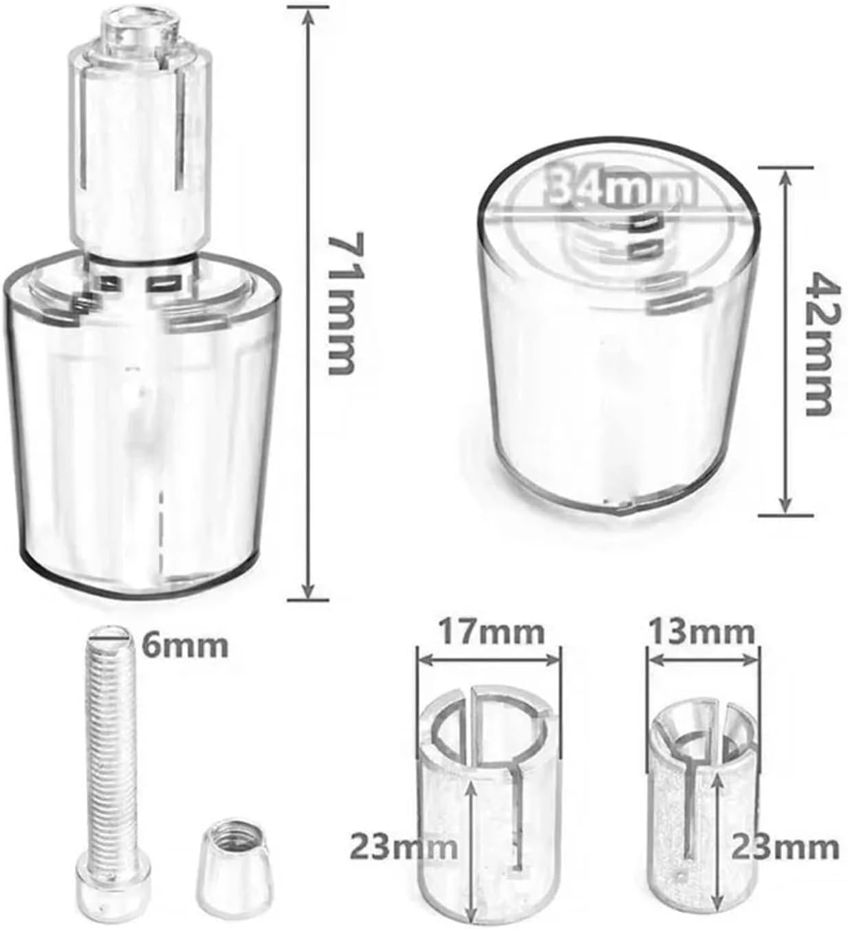 Moto Handlebar End Plug for HO&ND&A CBR125 150 250 300 400 500 600 900 1000 RR Motorcycle Handlebar Grips Bar Ends Cap 22mm Counterweight Plug