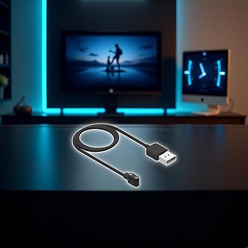 Miniatura 5 de Compatible con cargador de reloj inteligente Da Fit, cable de cargador USB de repuesto de 3.3 pies, cable de carga para reloj inteligente con