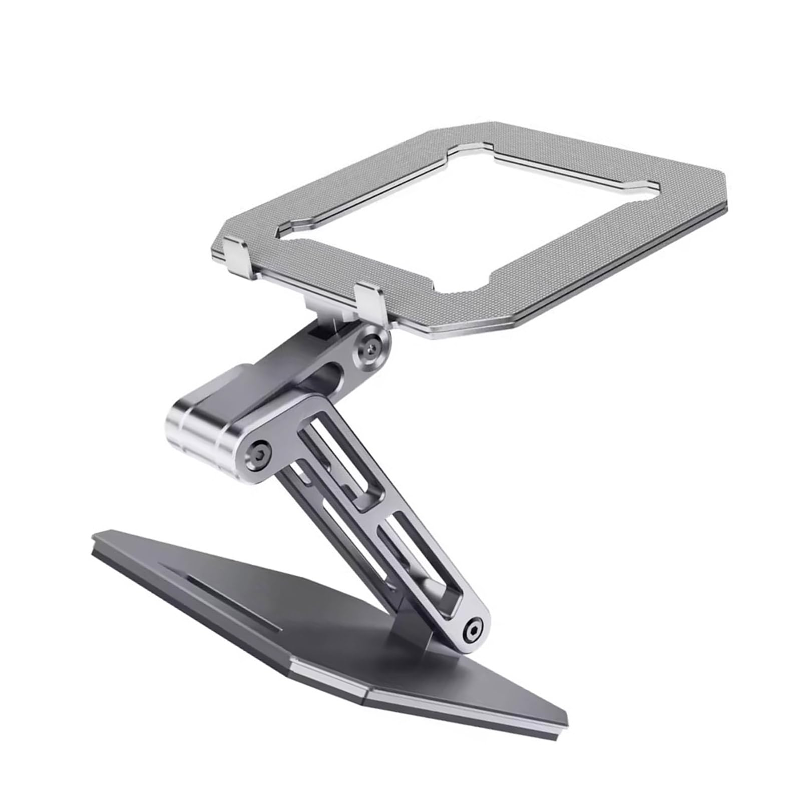 Soporte de aluminio para tablet para casa, oficina, cocina, viajes, con características fáciles de plegar para tablet de 11 y 12.9 pulgadas