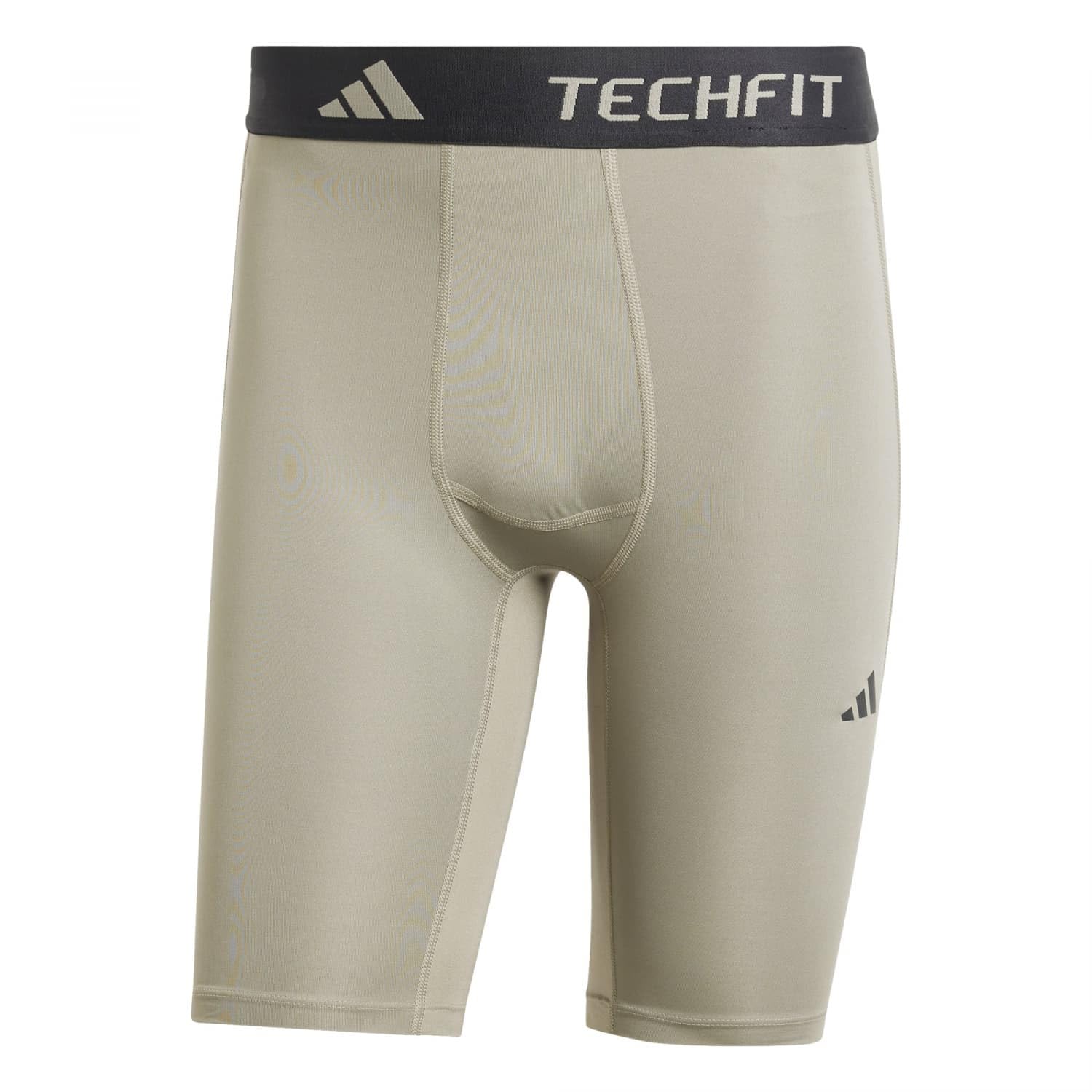 adidas Herren TECHFIT COMPRESSION TRAINING SHORT TIGHT, silver pebble, XXL