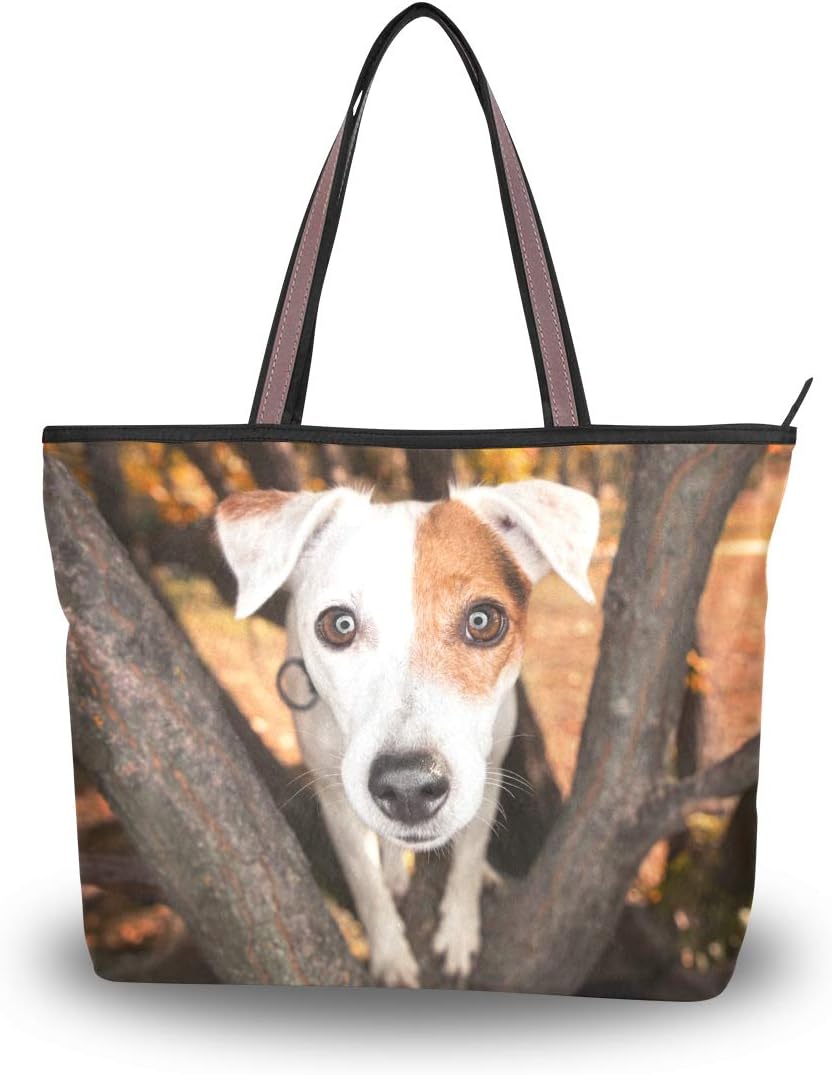 MyDailyWomen Tote Shoulder Bag Parsons Jack Russell Terrier Dog Handbag