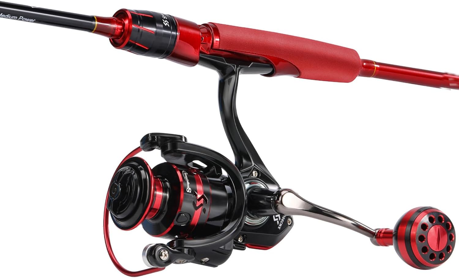 Sougayilang Baitcasting&Spinning Fishing Rod and Reel Combos,Two Pieces Light Weight Pole with High Speed Smooth Powerful Reel Avaliable for Freshwater Saltwater
