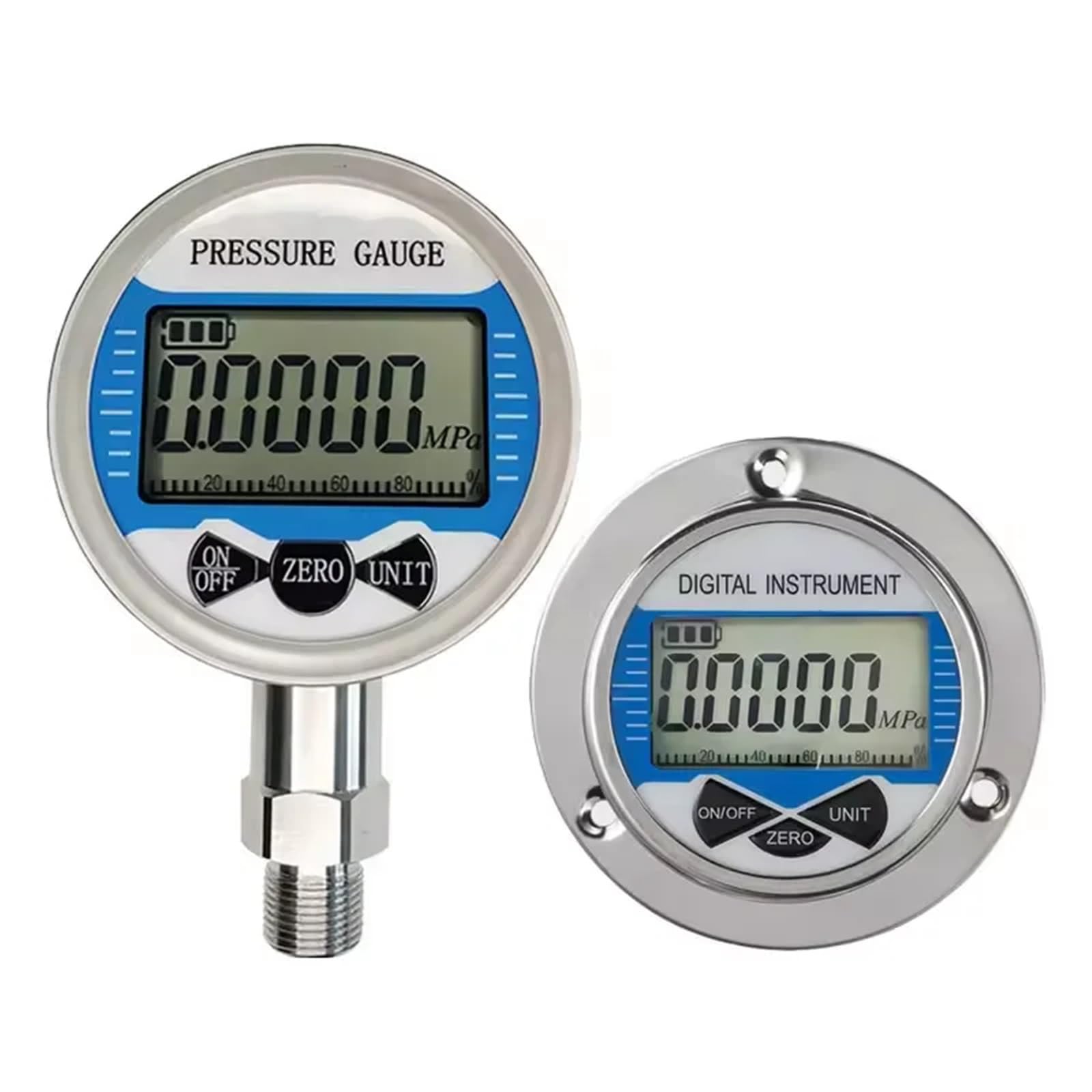 1 szt. 100 kpa 100 psi hydrauliczny manometr cyfrowy 0-40 MPa 60 mm ciśnieniomierz 0,5% manometr ciśnieniowy (NPT 1-8,0-16 MPa)