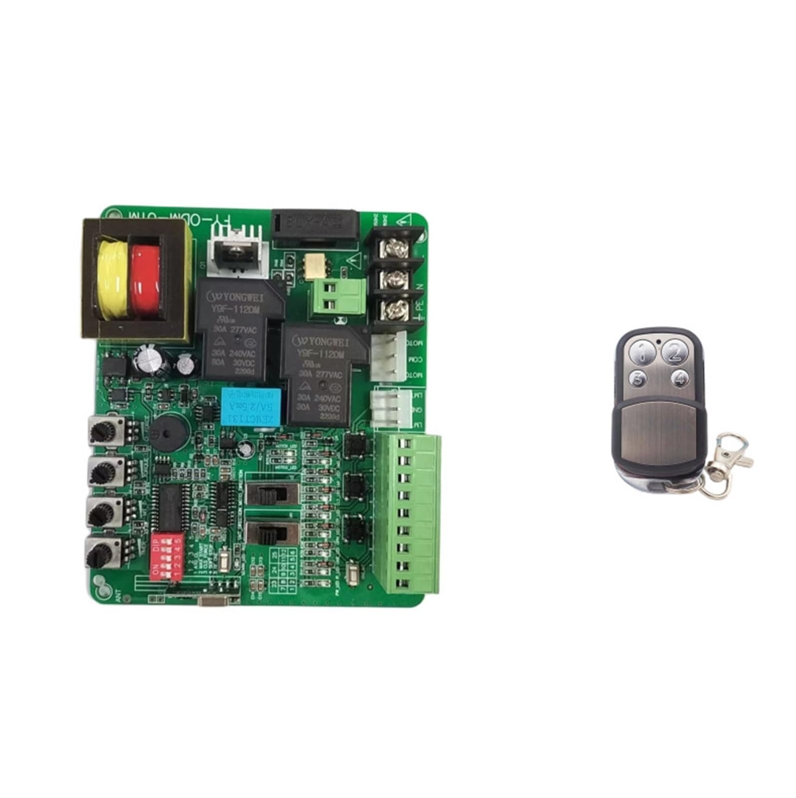 Płyta silnika bramy przesuwnej 220 V/110 V z powolnym zatrzymaniem automatyczne zamykanie Pilot 433 MHz i mobilna płyta(PCB 4 remote 220V)