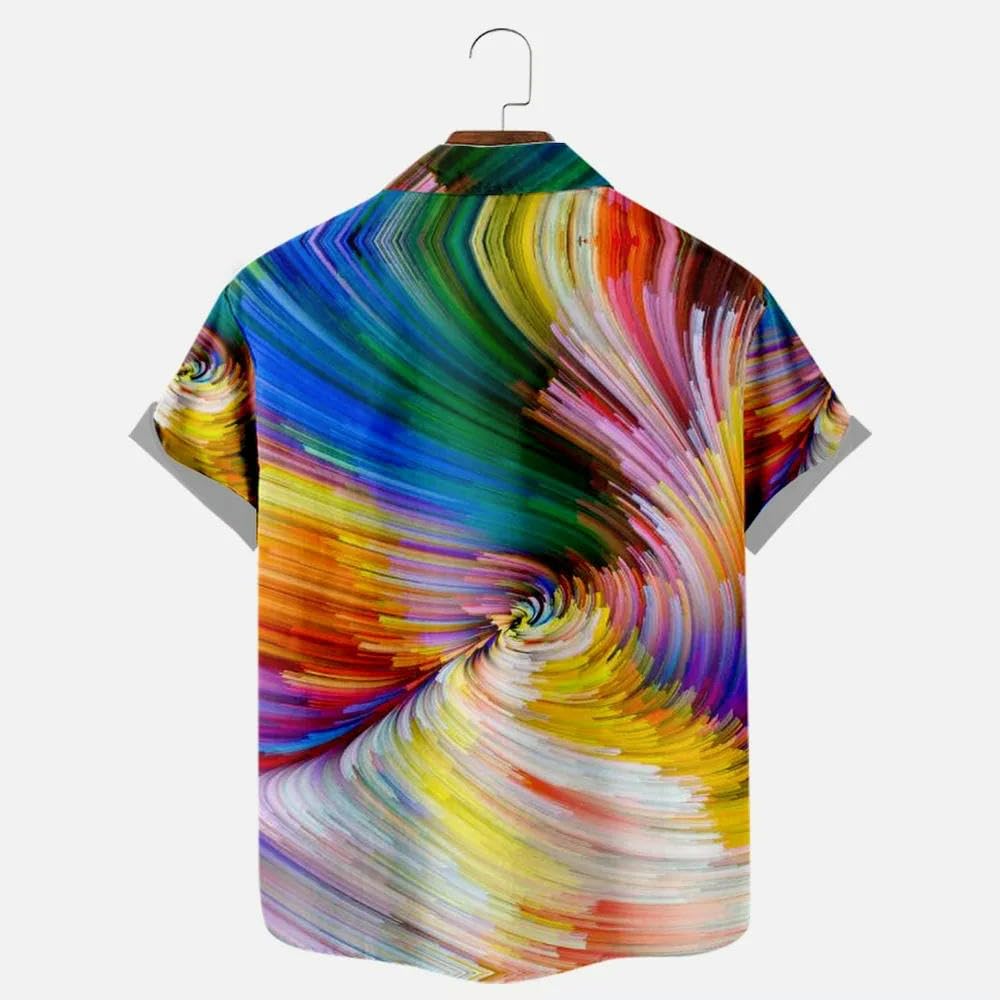 Camisa hawaiana de manga corta para hombre, talla grande, impresión 3D, camiseta para hombre