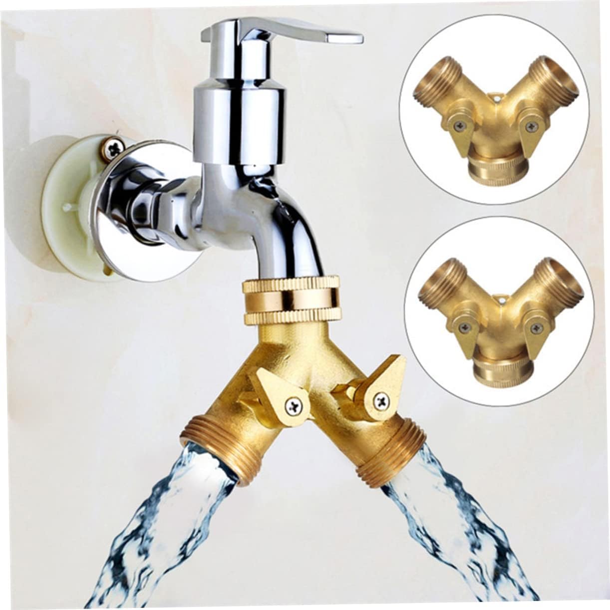 Gartenschlauch-Rohrverschraubungen, Schlauch-Rohrverbinder, 2 Stück, Verbindungsstück, Schlauch, Gartenschlauch-Adapter, Schlauch-Rohrverbinder, Splitter, Wasserhahn-Schlauchrohr-Verbindungsstücke, Ga