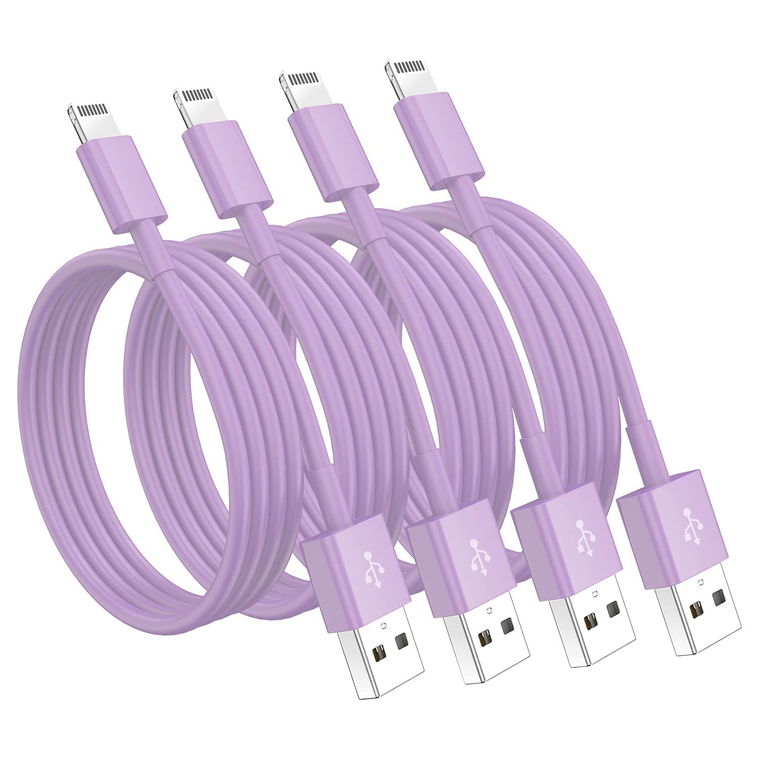 Susnwere 4 Pack [Apple MFi Certified] Apple Charging Cables 6ft, iPhone Chargers, Lightning Fast iPhone Charging Cord for iPhone 12/11/11Pro/11Max/ X/XS/XR/XS Max/8/7, ipad(White) — Amazon image 19