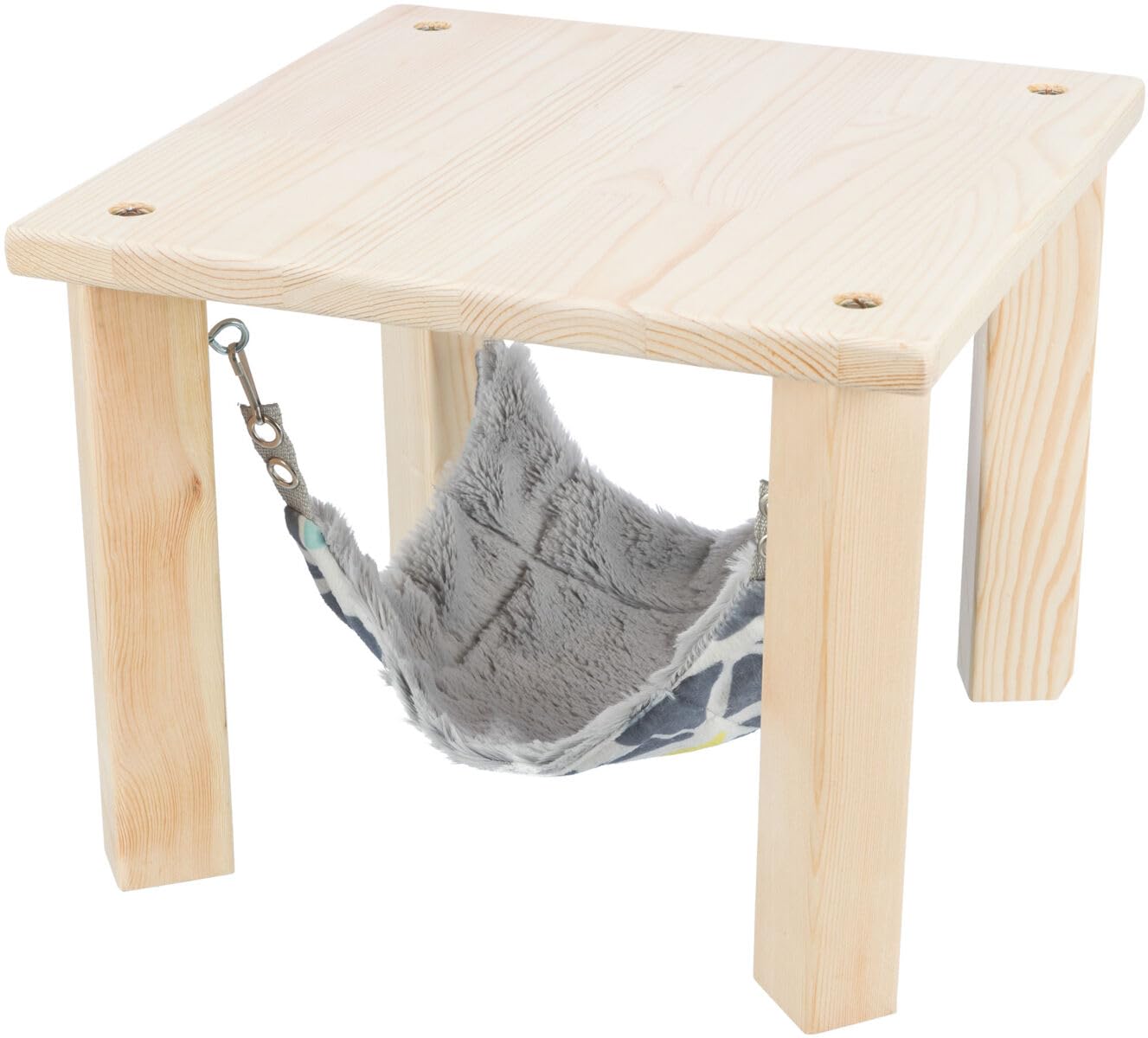 TRIXIE Sunny Hammock Shelter, Colourful/Grey, 28 x 24 x 28 cm