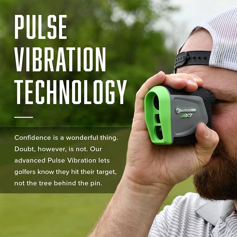 Precision Pro NX7 Golf Rangefinder Laser Golf Range Finder Golfing Accessory 6X Magnification, Flag Lock 600 Yard Range Clear View Flag Lock with Pulse Vibration Golf Laser Rangefinder Case Battery : Sports & Outdoors