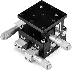 Piattaforma Lineare XYZ 3 Assi - Tavolo Di Precisione 60x60 Mm Per