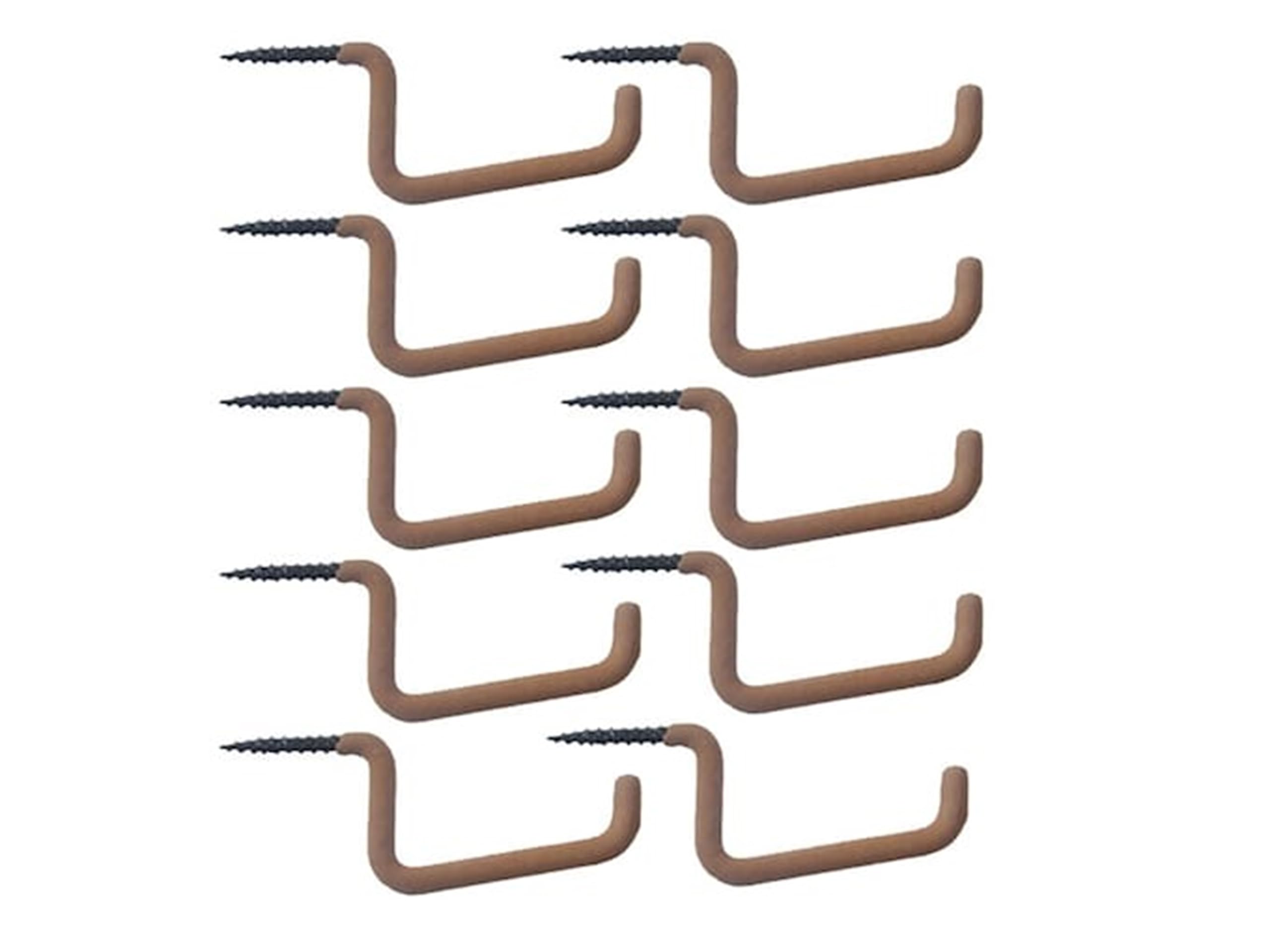 HME Dual Accessory Hooks 10 - Pk., Brown (BGH-10), 1.00 x 1.00 x 1.00