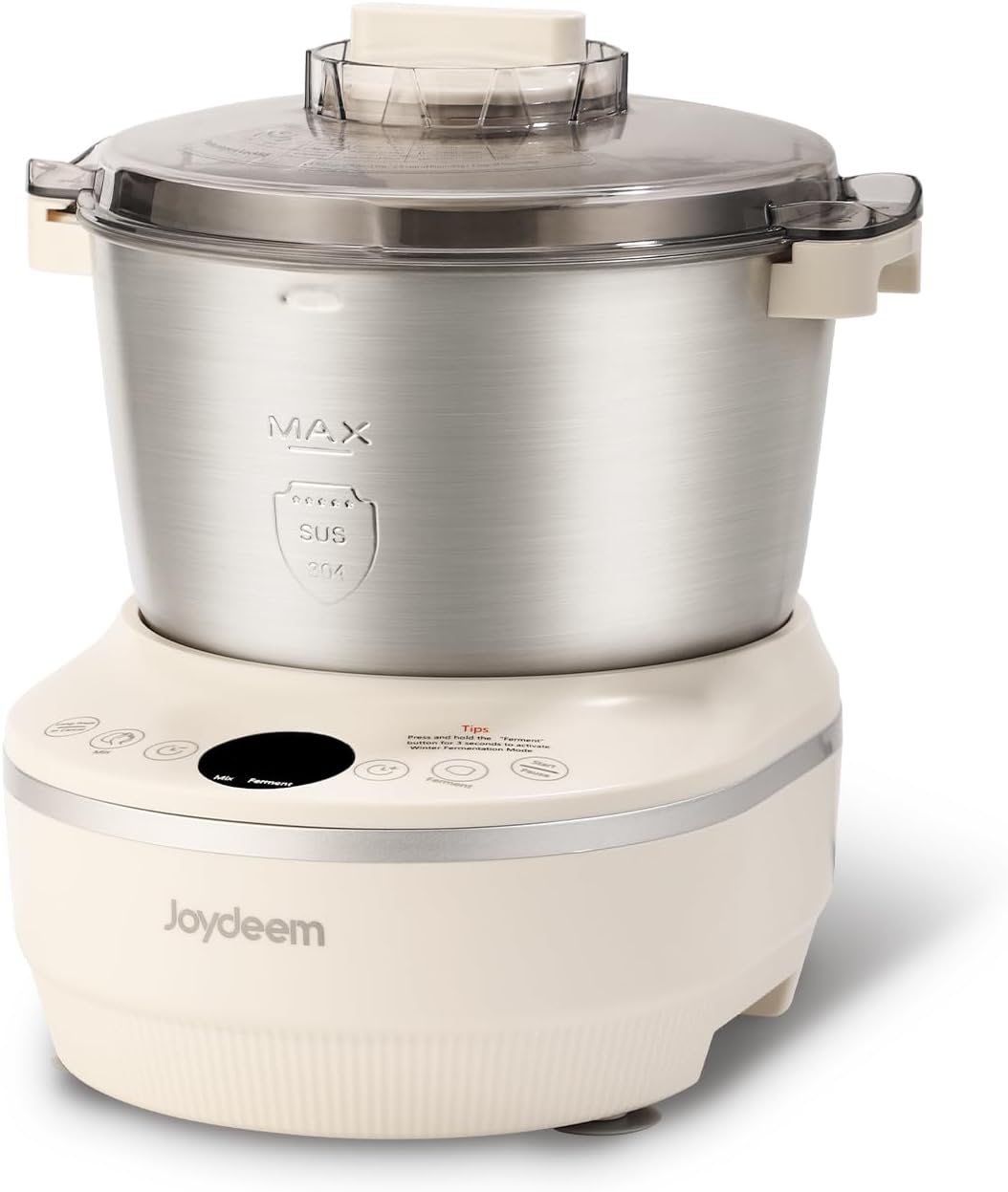 Joydeem Electric Dough Maker with Ferment Function, 5.3Qt Dough Mixer Machine, Perfect for Bread Pizza Roti Dumpling Dough & Sourdough, HMJ-A501