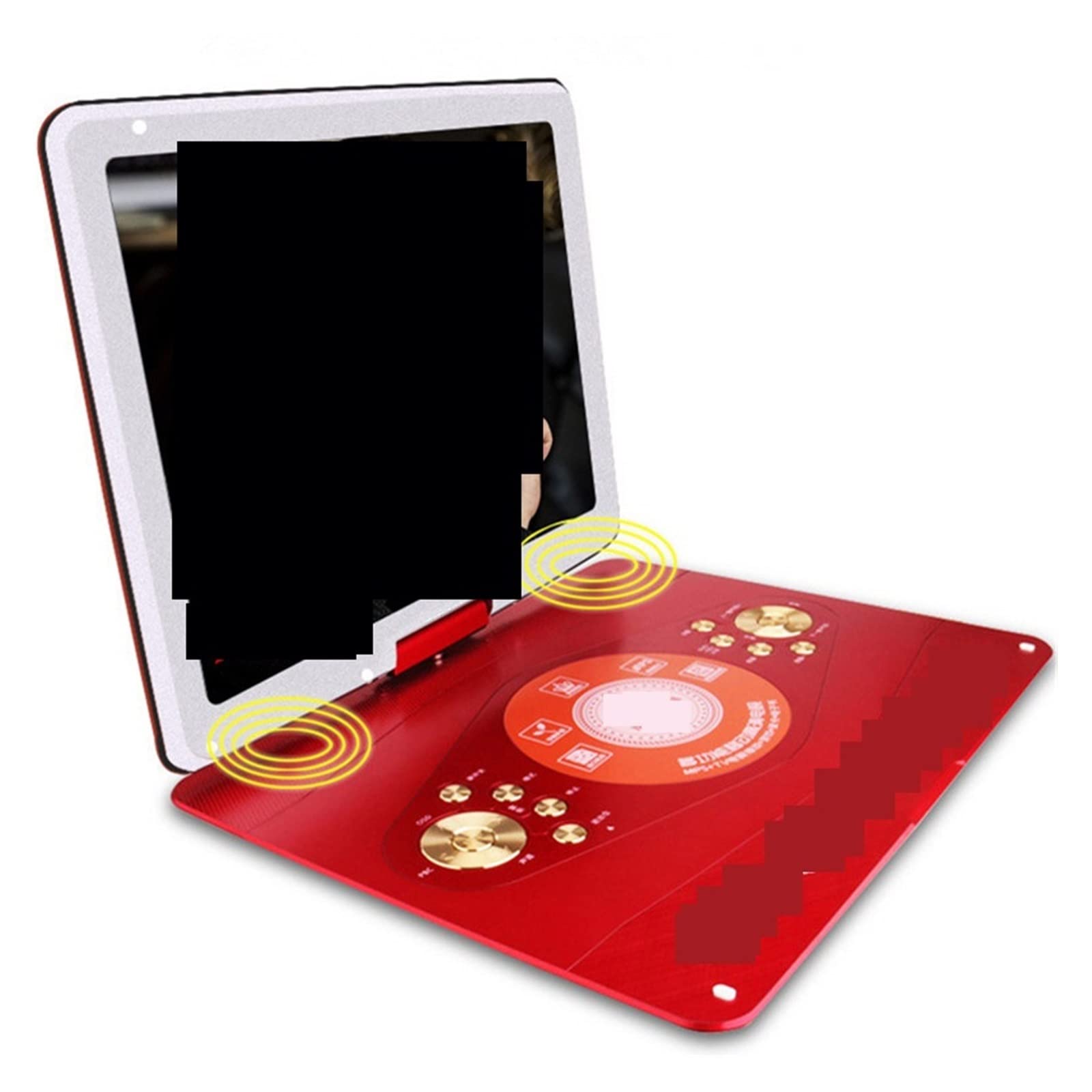 Reproductor de DVD portátil, Reproductor de DVD, HD LED 14 Pantalla 20 Pulgadas DVD EVD Player Super Slim Game Home Portable Moving 3D Disc Video Machine Altavoz TV, para el hogar, el Coche