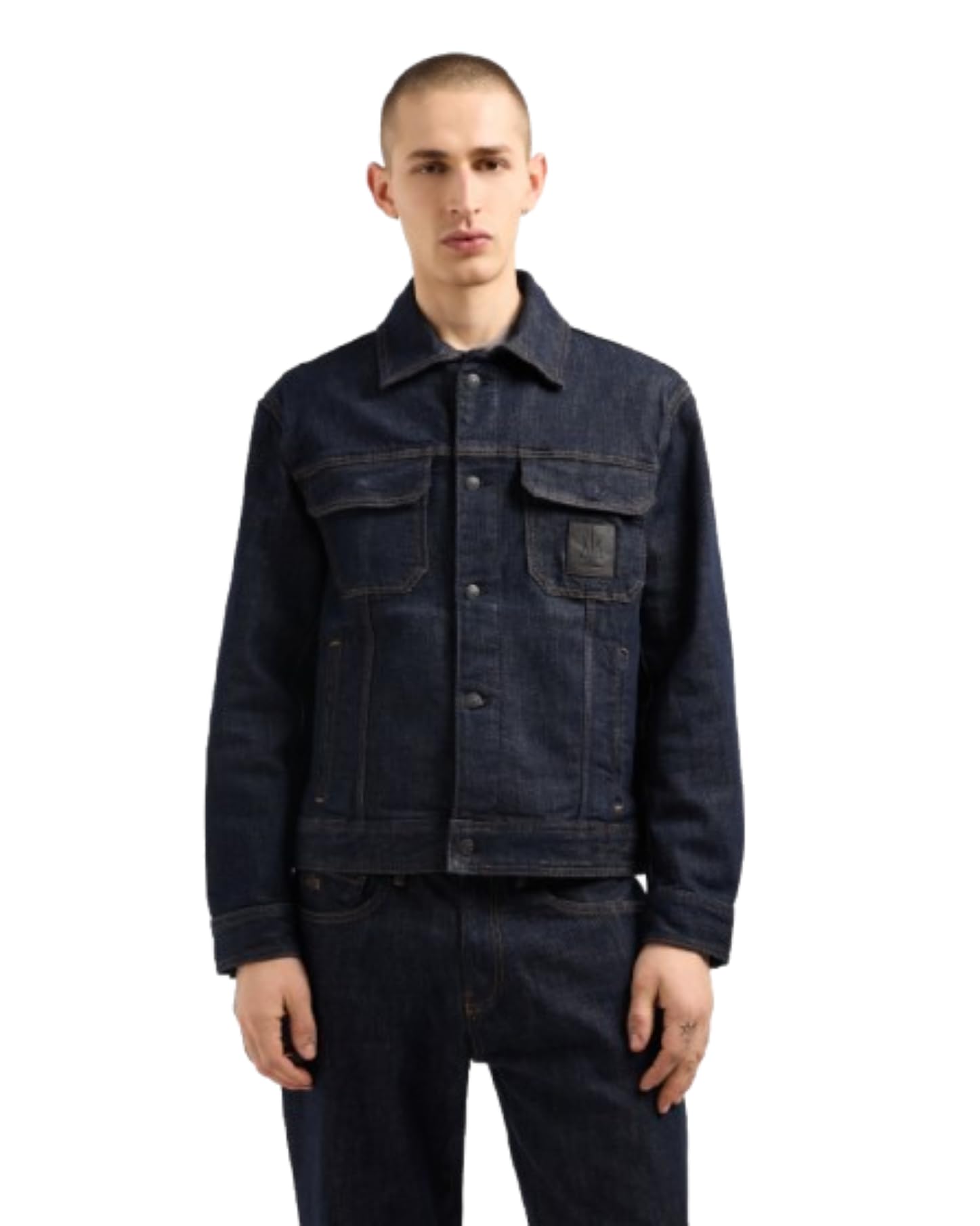 Armani Exchange Men's Icon Denim Jacket Denim Jacket (pack of 1)