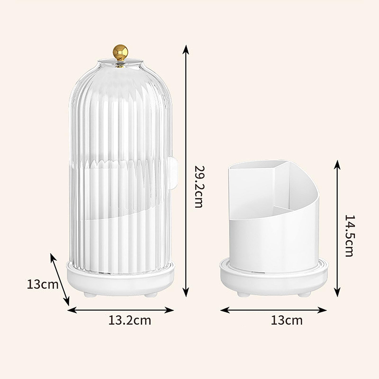 Drehbarer Zahnbürstenhalter mit Deckel und Drainagesystemen für hygienische Badezimmer-Organisation und platzsparende Bequemlichkeit, rotierendes Zahnbürstendesign