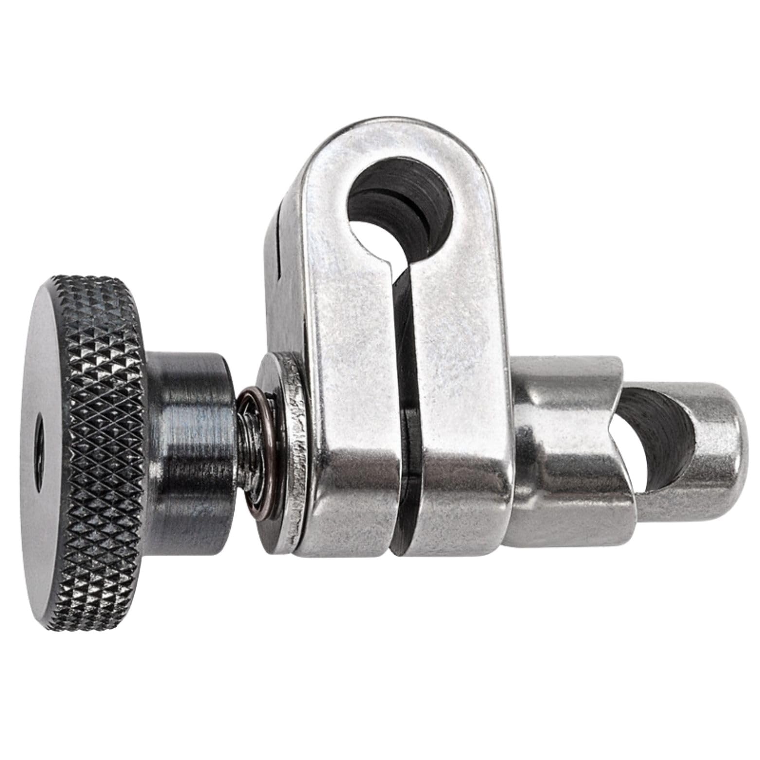 Magnetic Base Indicator Holder Snug with Dual 0.25" Holes, Silver - Compatible with 196/650/651 Series - 657S