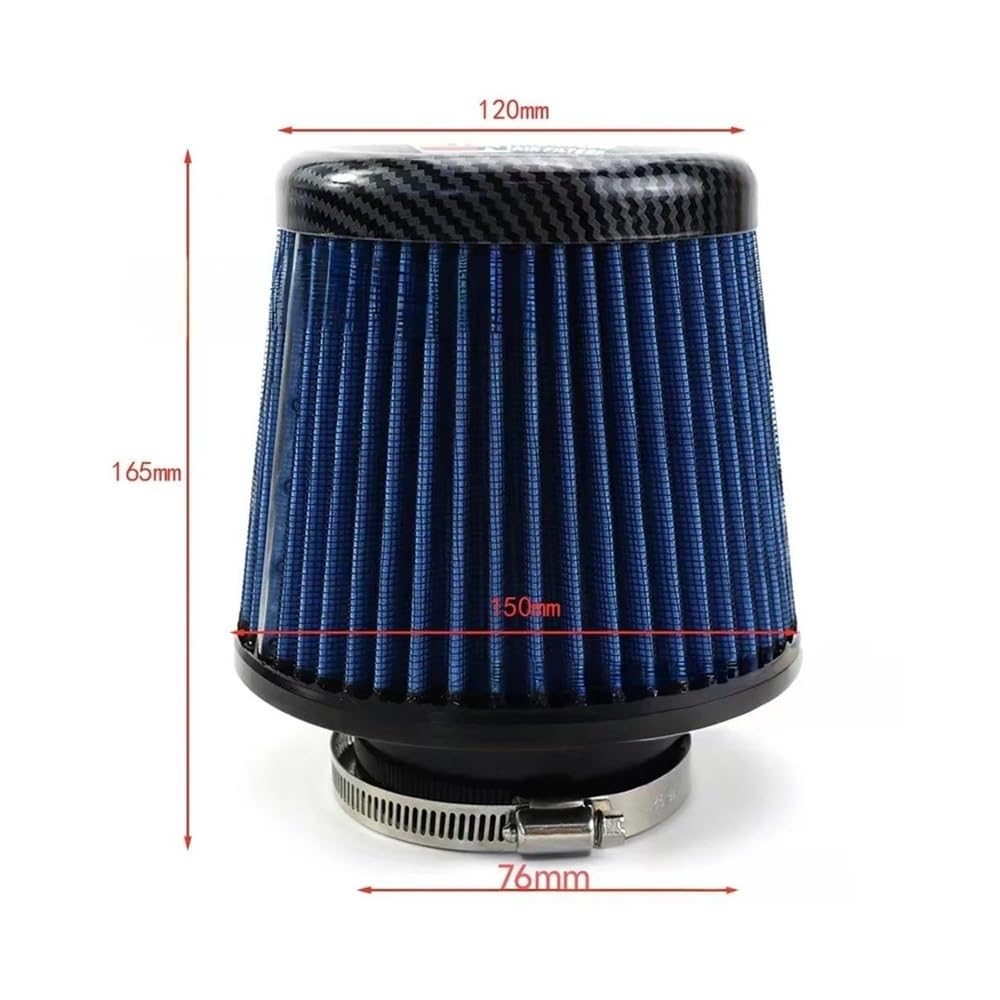 Per Kn 3 Pollici 76 Mm Filtri Aria Conici Universali Filtro A Fungo Per Auto Moto, Di Aspirazione Filtro Aspirazione Aria