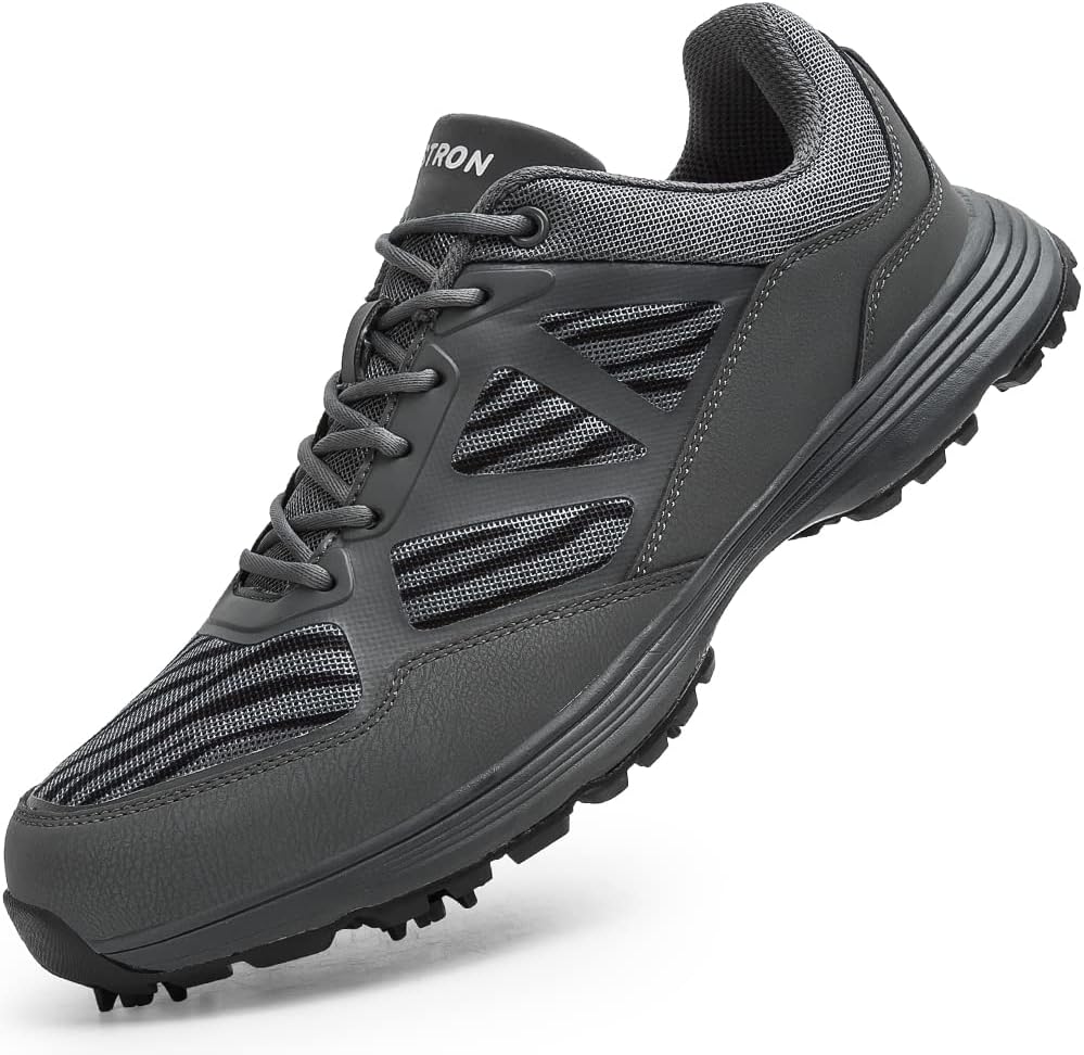 THESTRON Men Golf Shoes Spring Summer Breathable Spikeless Golf Training Sport Sneakers Big Size US 7-14 Golf Walking Shoes