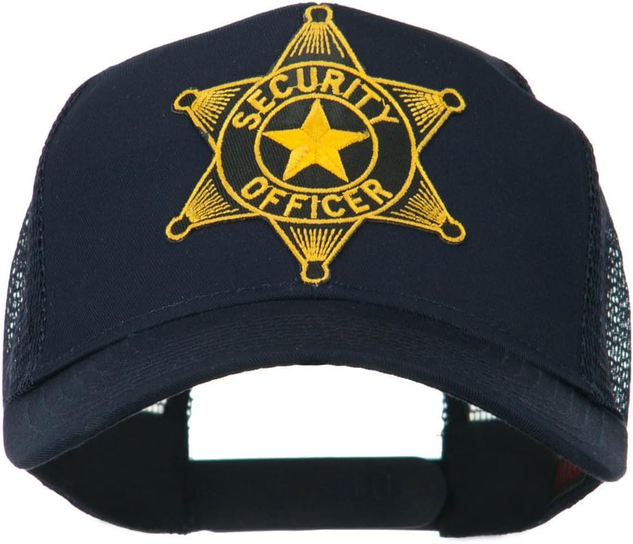 e4Hats.com Security Officer Star Patched Mesh Back Cap