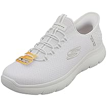 Skechers Men’s Summits High Range Trainers, White Mesh, Trim, 10.5 UK
