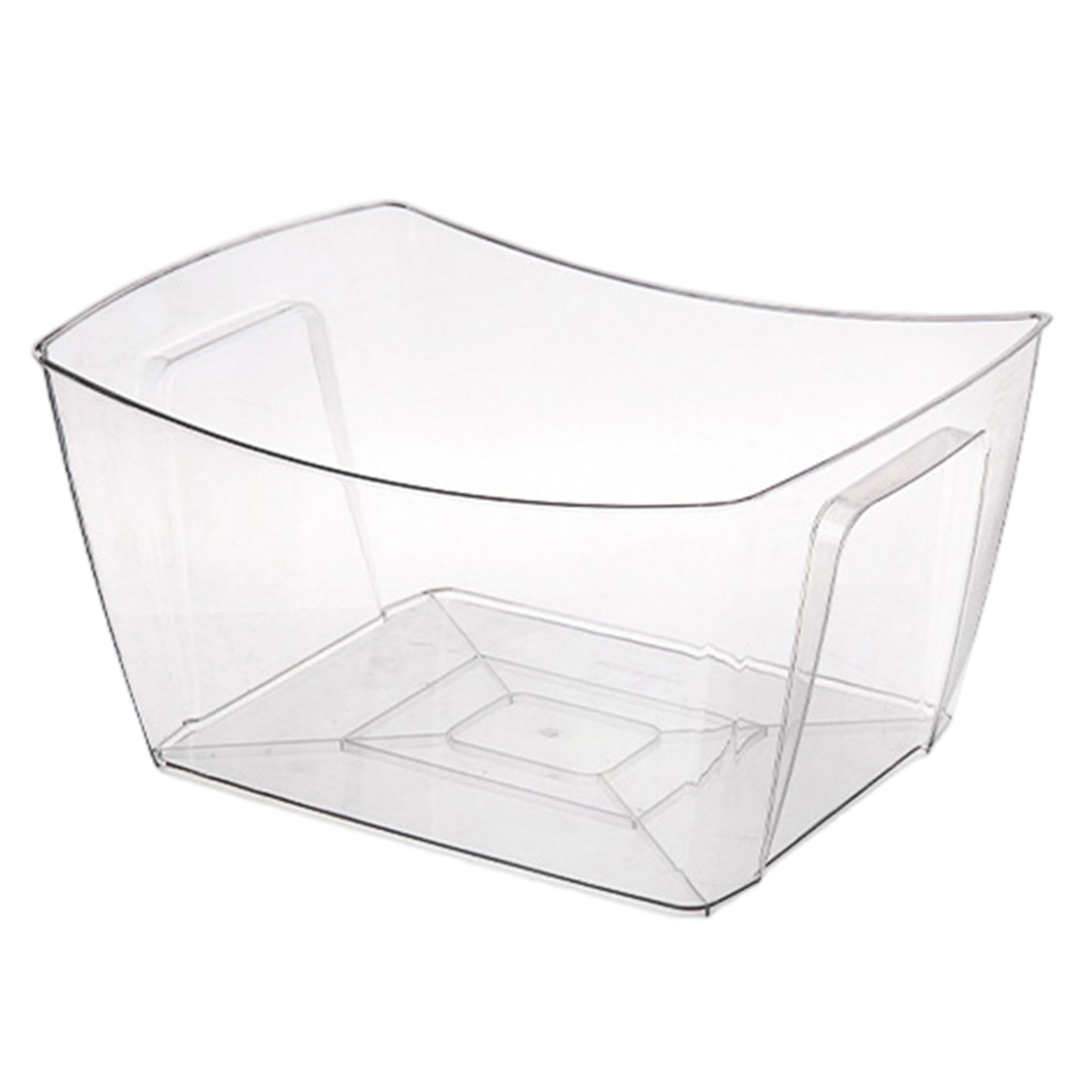 Cubo de hielo multiusos de plástico transparente con 12 litros de capacidad para fiestas en exterior