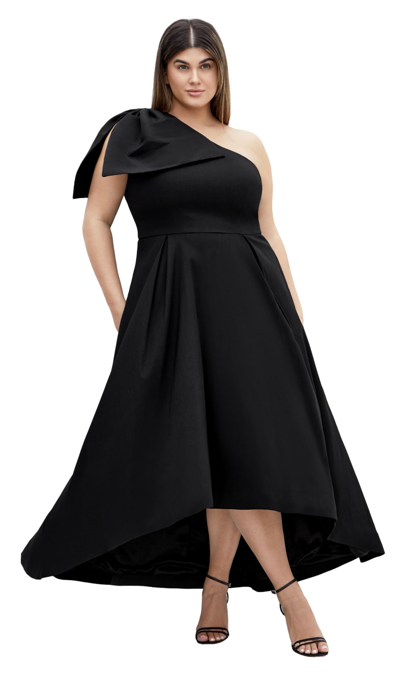 City Chic Women's Black Apparel Citychic Plus Size Maxi Crawford, 18 Plus