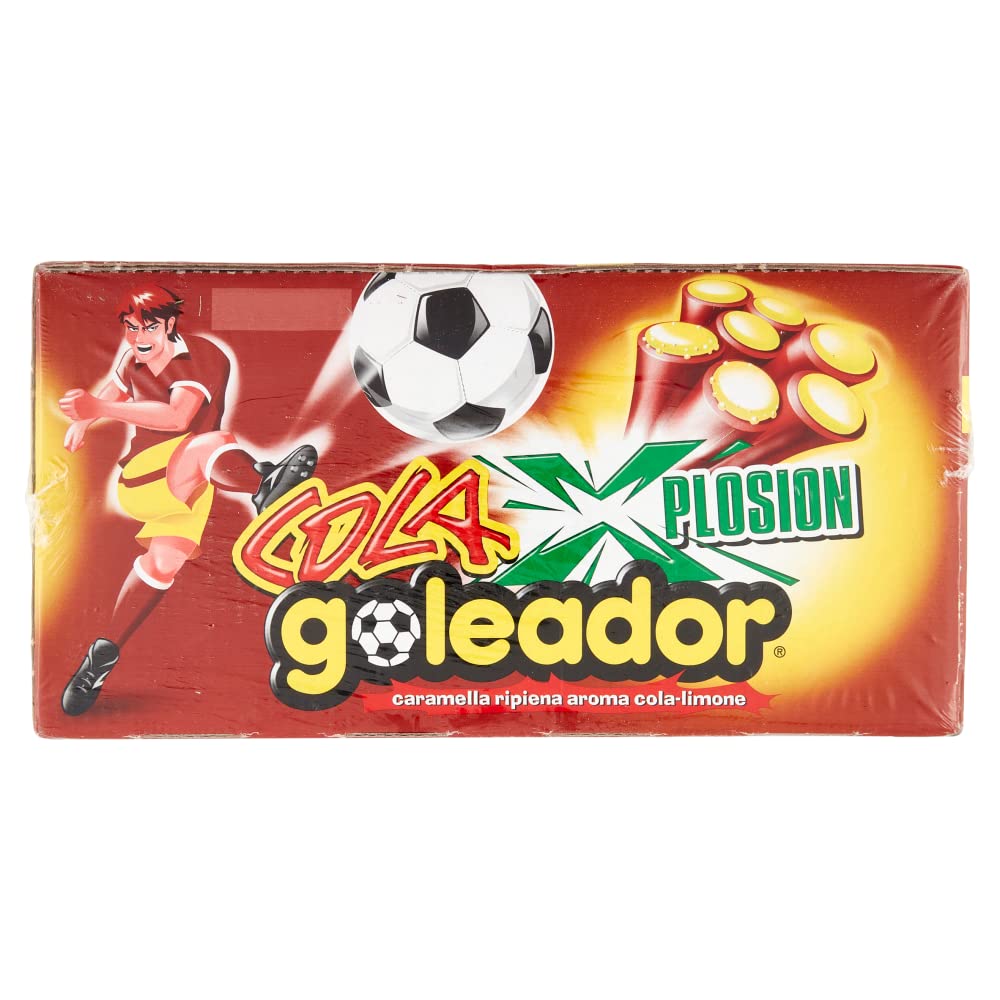 Goleador Xplosion Cola, Caramelle Gommose Ripiene, Gusto Cola, Box da 150 Caramelle Incartate Singolarmente - Idee Regalo per Compleanni e Feste