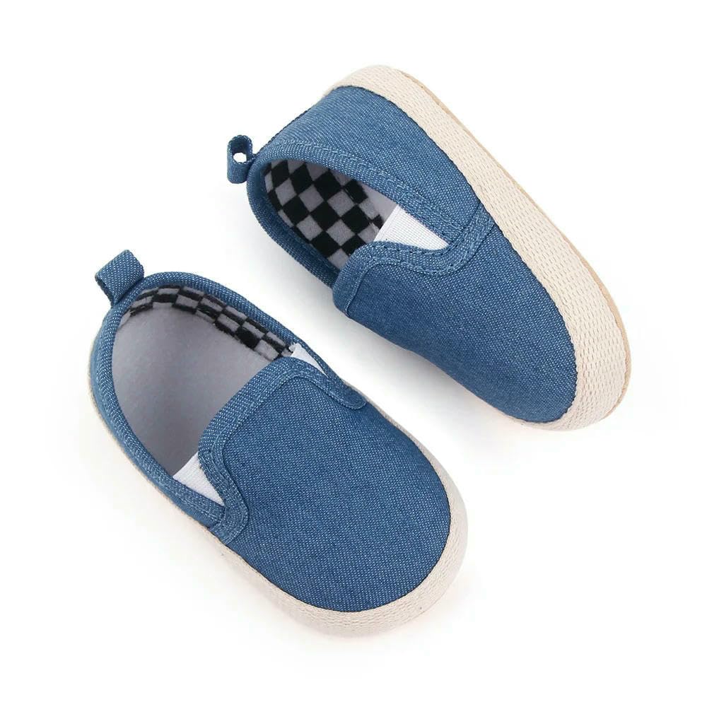 ZBDP - Scarpe morbide per bambini, per primi passi, senza lacci, per bambini da 0 a 6 a 12 mesi, per bambini e bambine