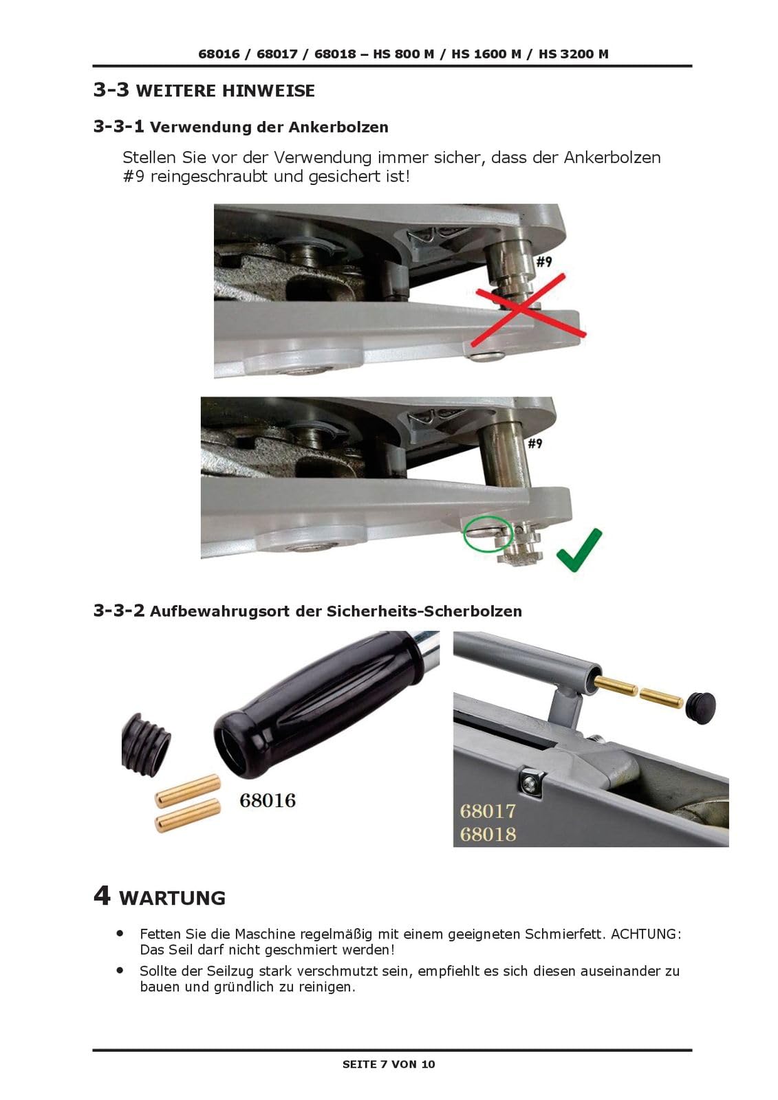 DEMA Handseilwinde 800 kg – Robuster Handseilzug | Handhebelzug | Seilwinde für Werkstatt & Anhänger