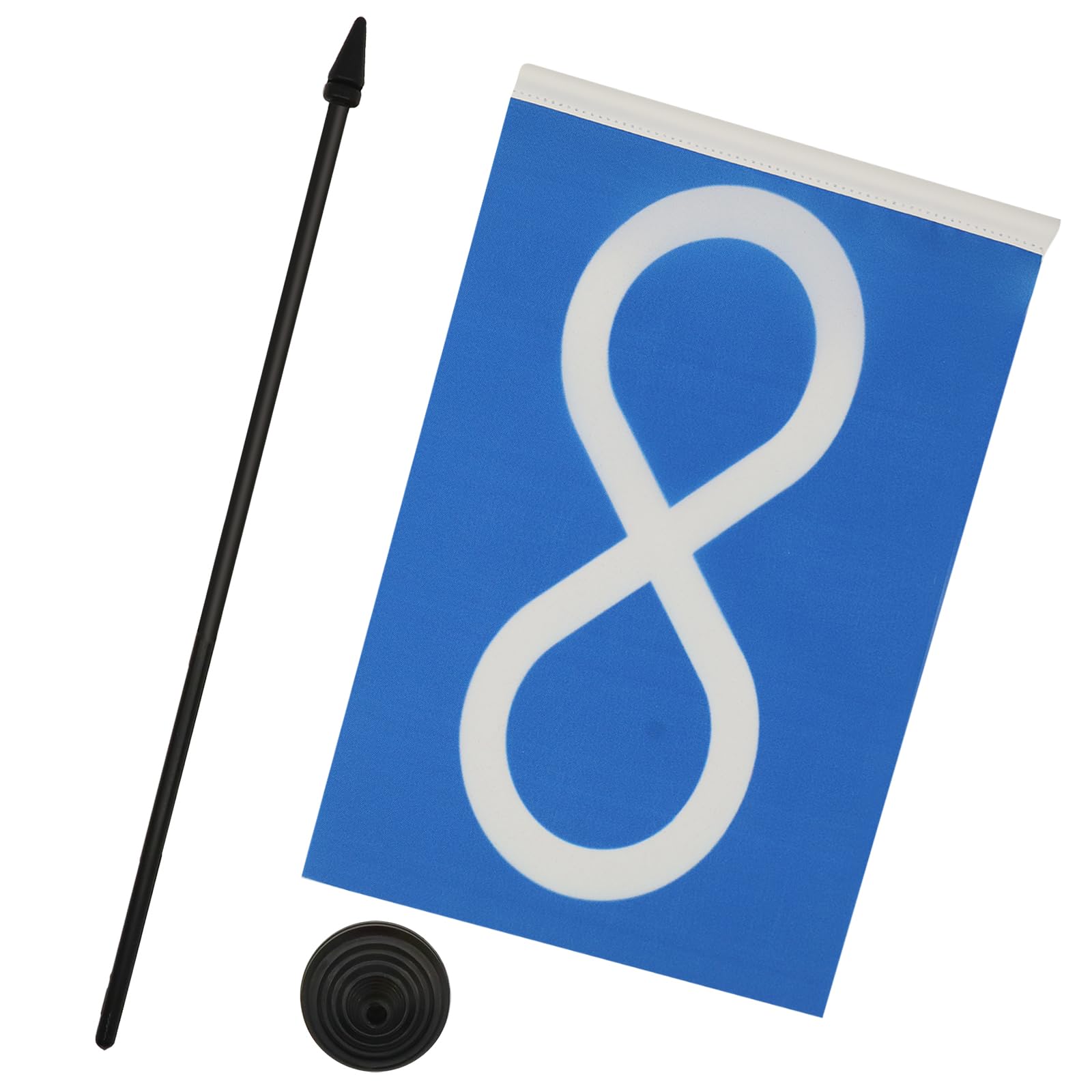AZ FLAG Metis people of Saskatchewan and Québec Table Flag 5'' x 8'', metis Office Decoration 100% Polyester 21 x 14 cm - Image 3