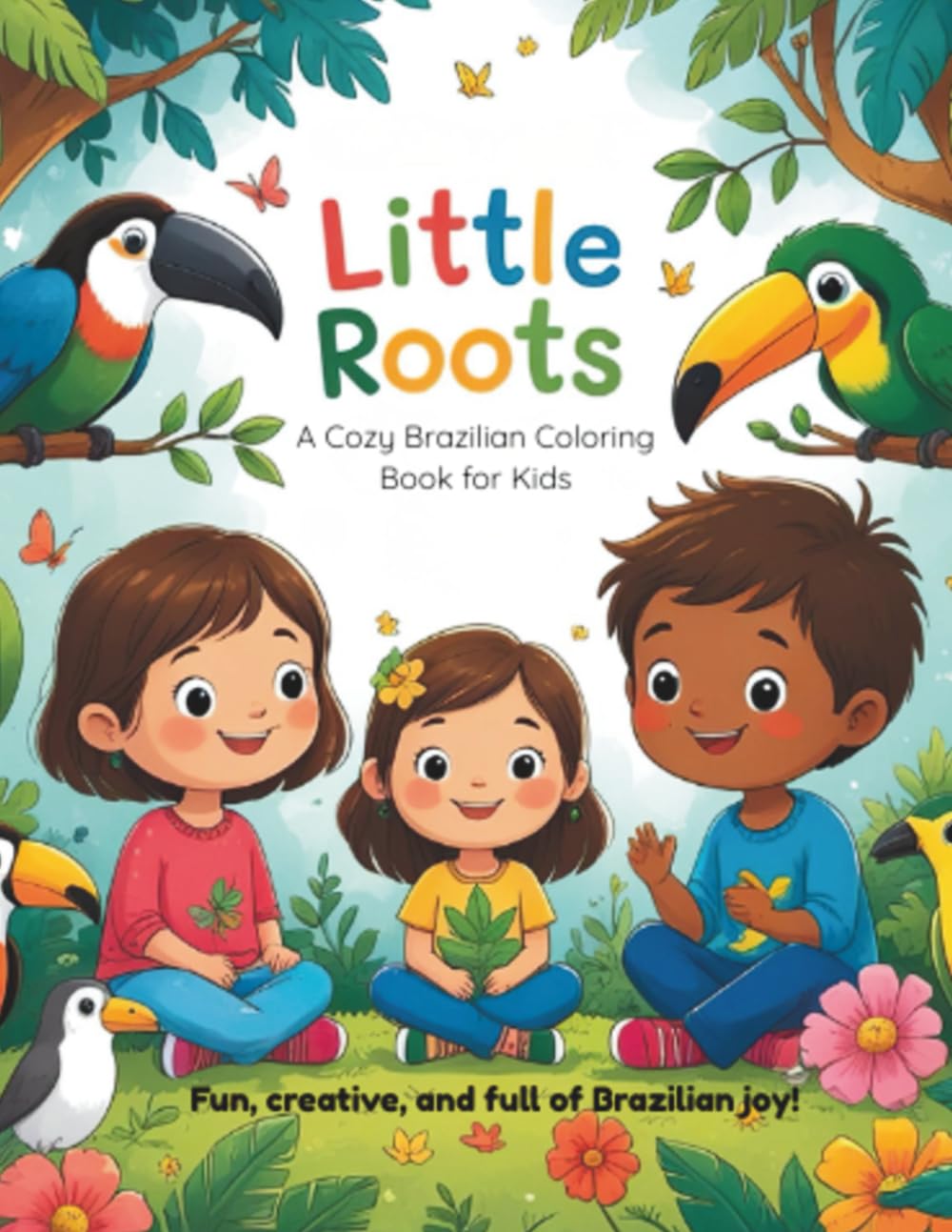 Little Roots: A Cozy Brazilian Coloring Book for Kids