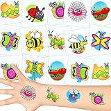 Größe: 4 x 4 x 0,2 ✔ German-Trendseller® - Kleine Tiere Tattoos Set ┃ NEU ┃ Kinder Party ┃ Kindergeburtstag ┃ Mitgebsel ┃36 Tattoos