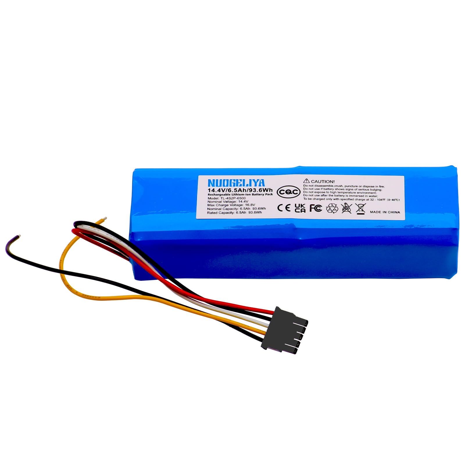 NUOGELIYA Para Conga 4090 4490 4690 4590 robot aspirador 14.4V 6500mAh batería de repuesto