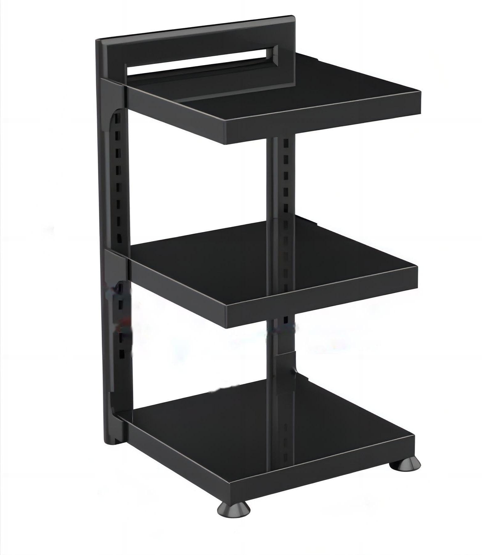 LENOSED Pots and Pans Organizer, Kitchen Organizer and Storage Rack, Stainless Steel Space Saving Stand with Adjustable Dividers, 3-Tier