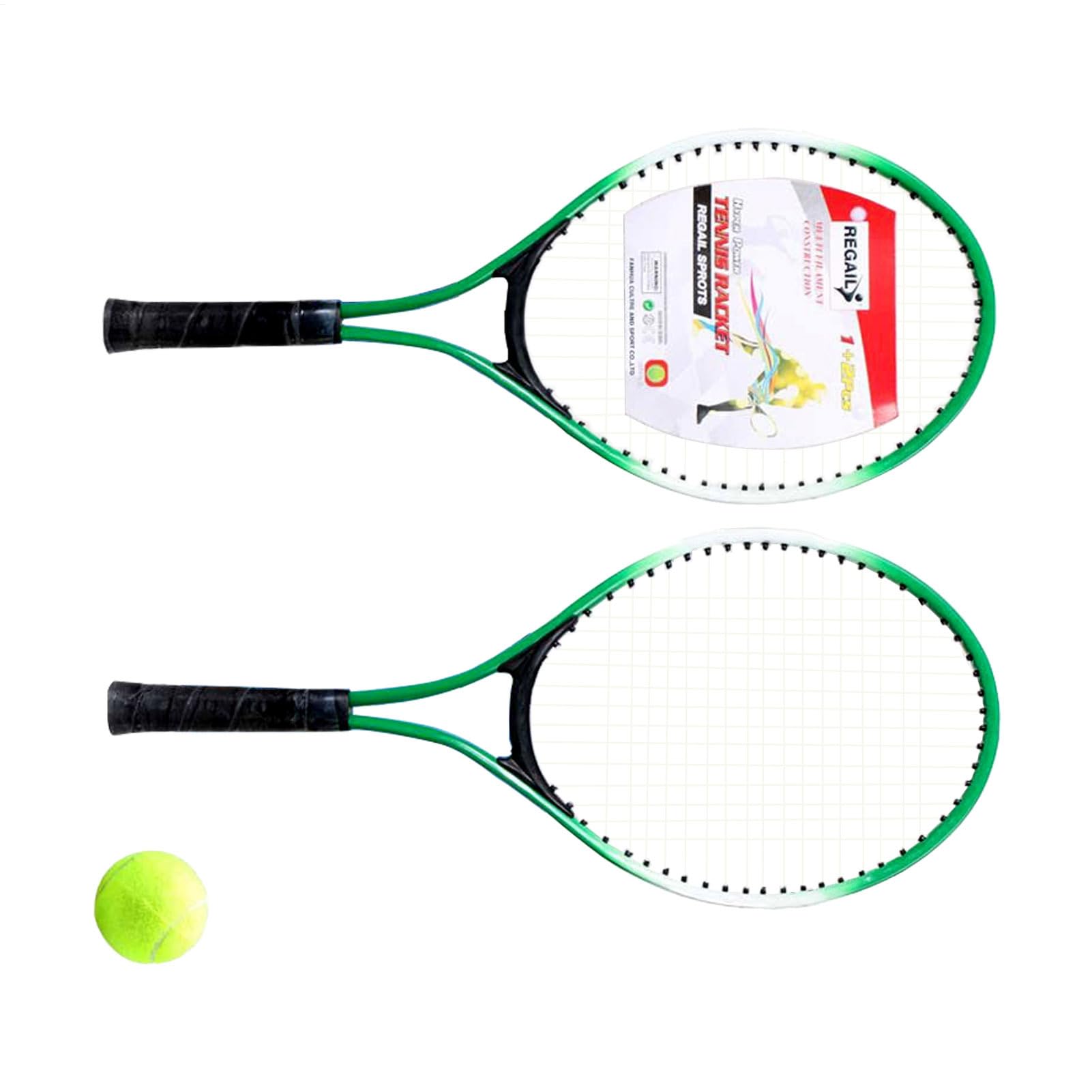 Set Racchette da Tennis e Palline, 21 Pollici Racchetta da Tennis per Bambini Principiante, Kit Allenamento Tenni-s Bambino Adolescente