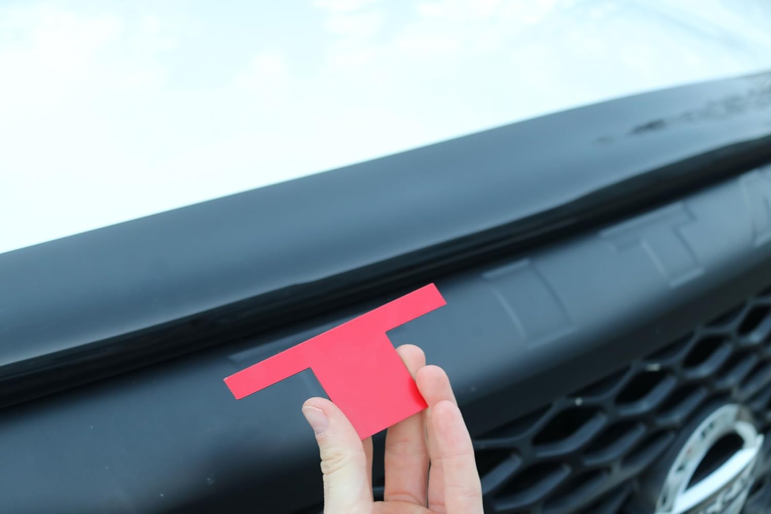 Grill Inserts Letters fit 2020-2025 Compatible with Titan Models, 3D Raised & Strong Adhesive Abs Plastic Grill Emblems Decals Letters, NOT Thin Decals- Red