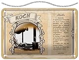 Photo Gallery targa in metallo con cordoncino, 30 x 20 cm, cartello professionale: koch essen gusto igiene - blechemma Photo Gallery targa in metallo con cordoncino, 30 x 20 cm, cartello professionale: koch essen gusto igiene - blechemma