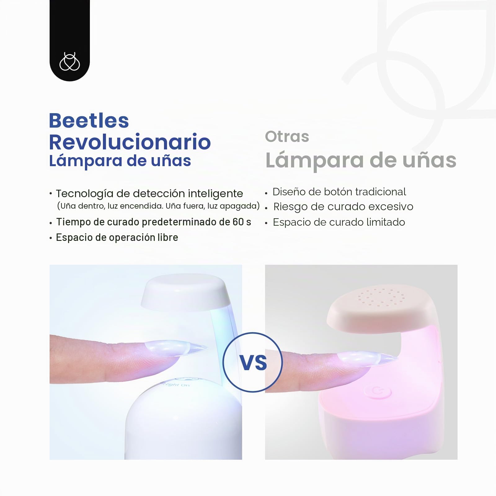 Beetles Nail Tips Kit Almond, 504pcs Uñas para Pegar Kit Easy Nail Extension Set Etch X Nail Tips para uñas de gel Cortas Medio Almond Medio Mate Nail Tips 5 en 1 Nail Glue UV LED Nail Lamp DIY