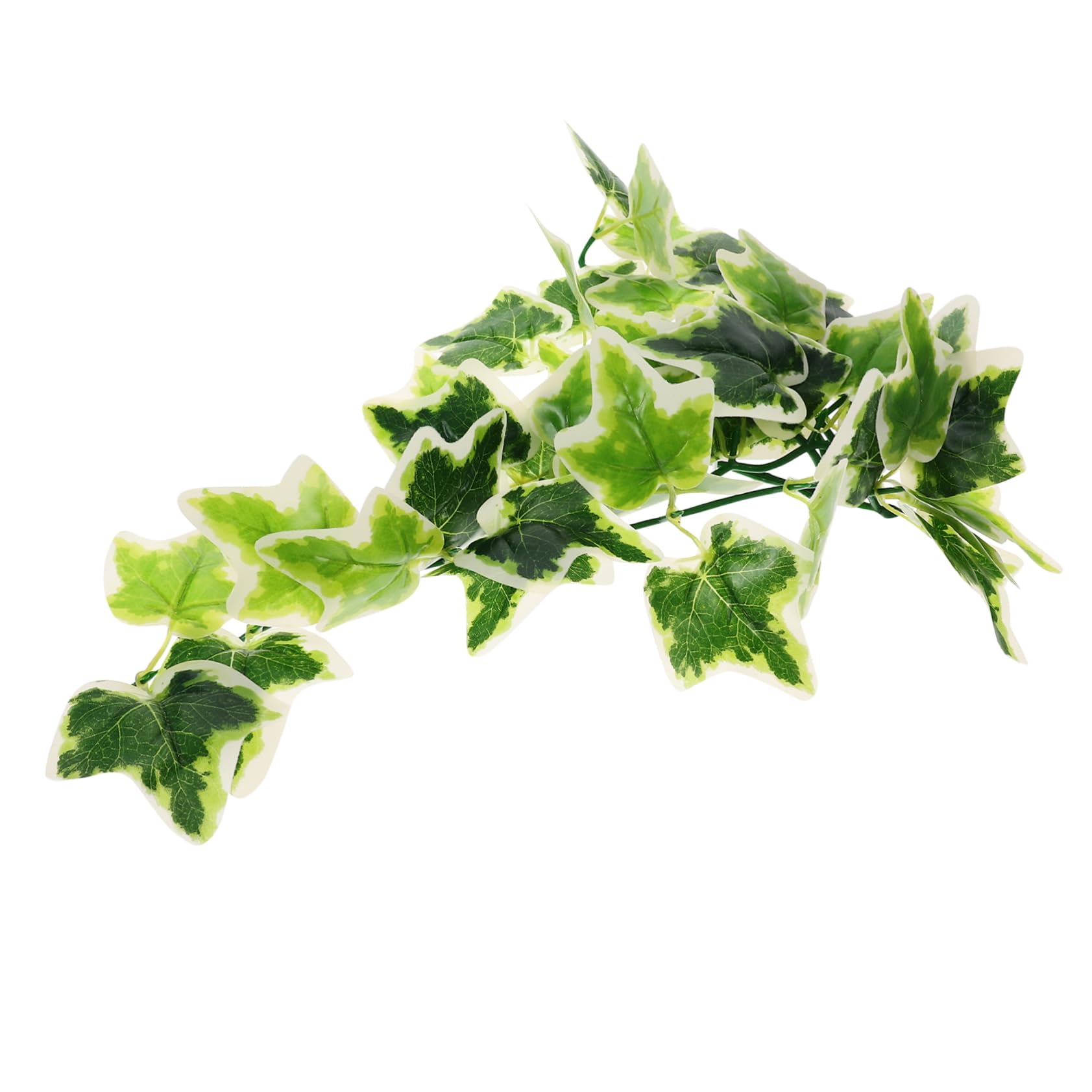 Abaodam Artificial Hanging Plant for Reptile Tank Lifelike Simulated Plant Decoration with Suction Cup for Reptile Plastic Leaves for Lizards Geckos and Amphibians