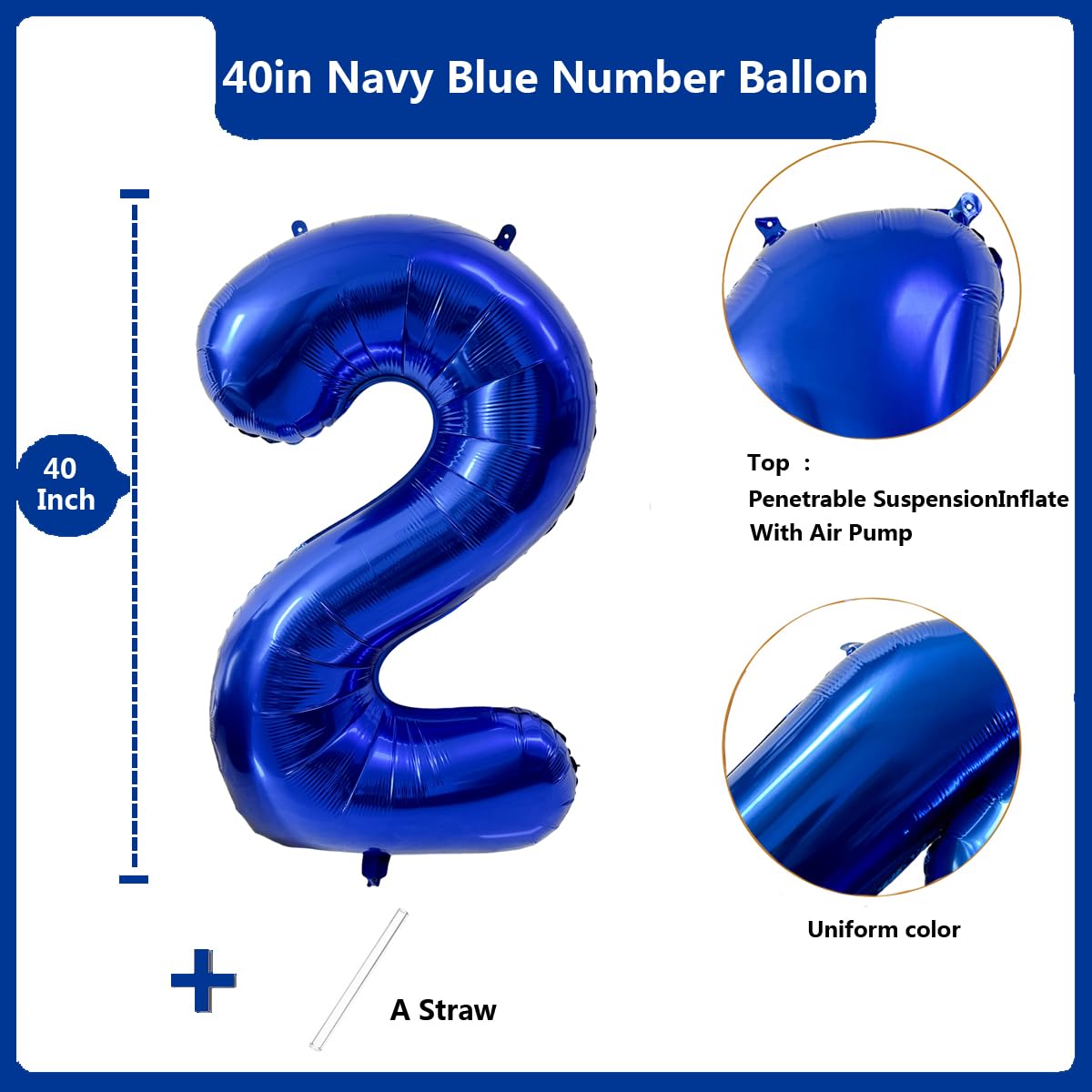 Red 0 balloon 40 Inch Giant Helium Foil Number 0 to 9 Red Balloon Birthday Wedding Party Digital Decorations (Number 0) — view 162