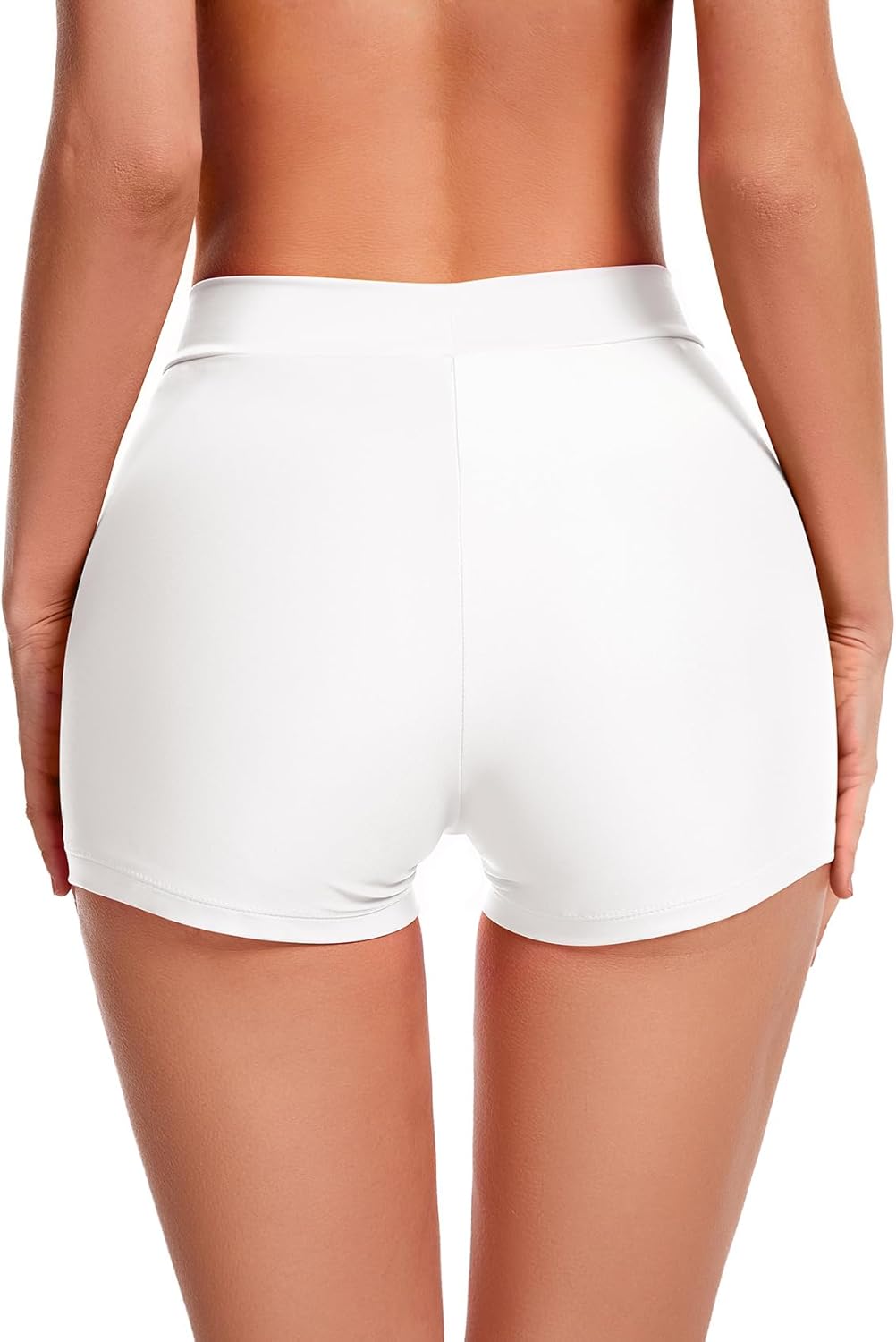Bellecarrie Women High Waisted Swim Shorts Bikini Bottoms