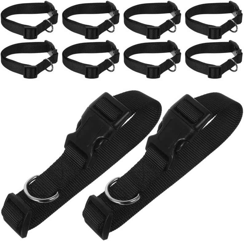 Adjustable Pet Collars for Farm Animals – Durable Polyester Sheep, Goat, Cow, and Horse Neck Collars – 10-Pack Livestock Identification Collars for Ranch, Farm, and Husbandry Use