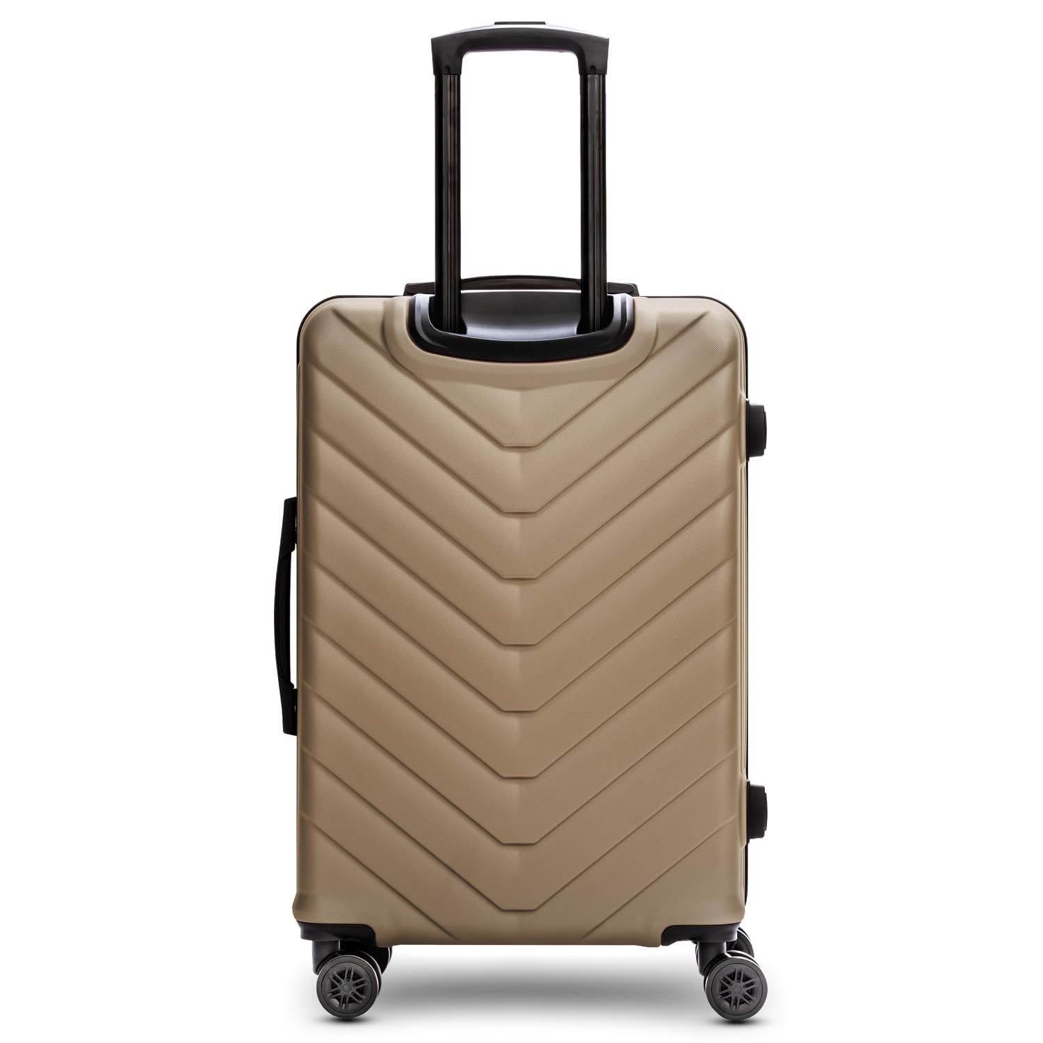 REDOLZ Hartschalen Koffer Damen/Herren | Leichter Trolley 45 x 25 x 67 cm - hochwertiges ABS Material | 4 Doppelrollen & TSA-Schloss (Essentials 07)