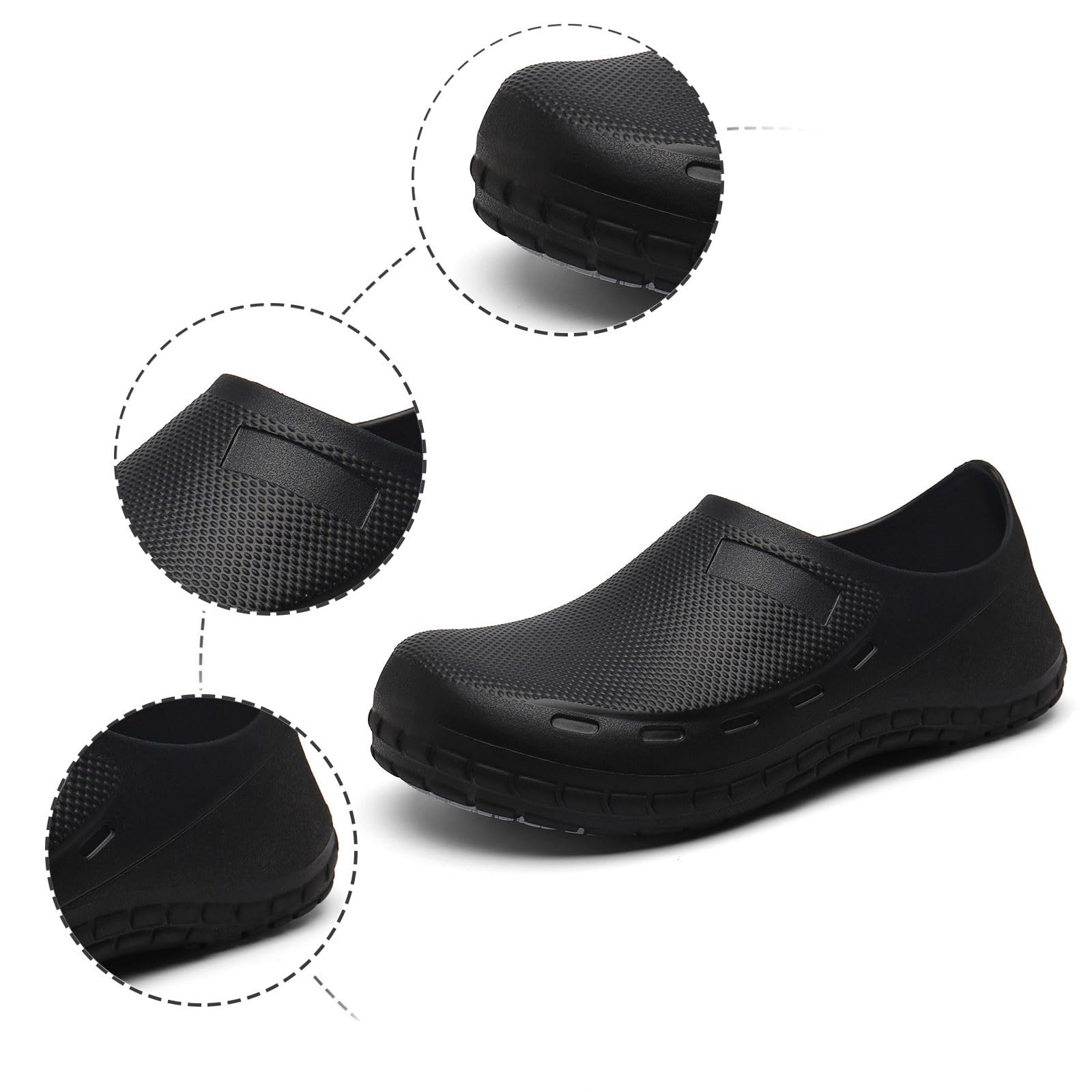 Générique Sabots culinaires Professionnels antidérapants, Chaussures de Travail polyvalentes, Chaussons Confortables Respirants, Semelles Souples, pour Restaurants et activités de Service Quotidien